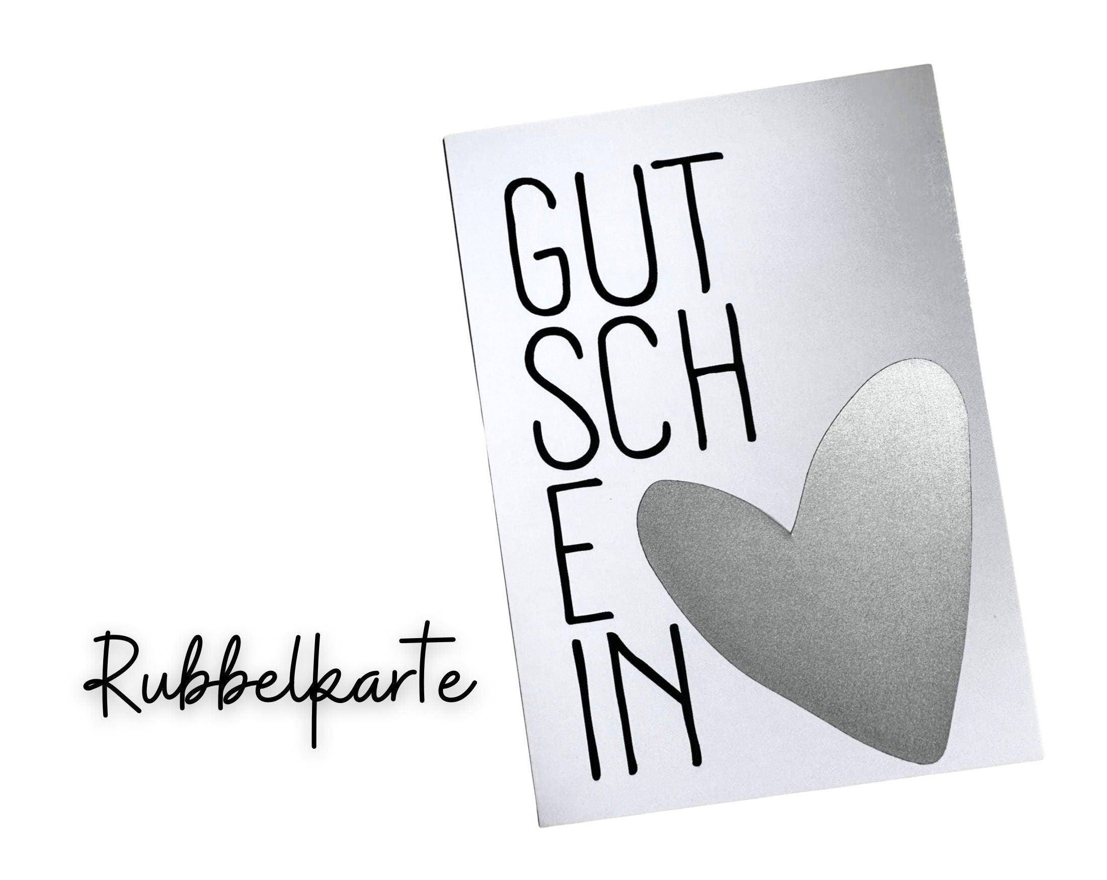 Karte Gutschein | Rubbelkarte mit Umschlag - Roo's Gift Shop