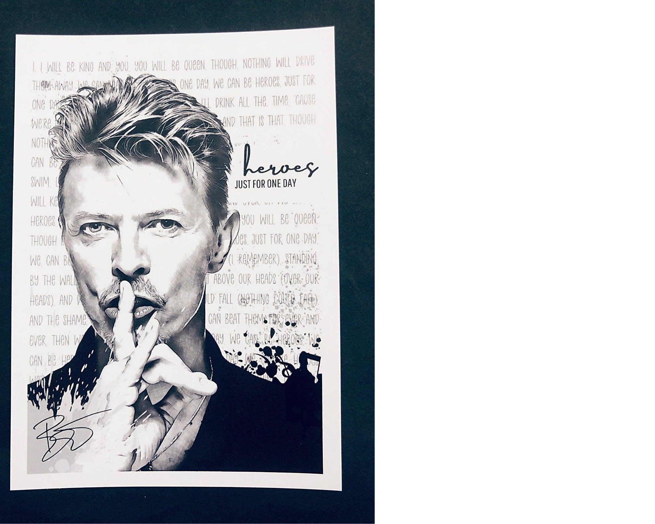 Karte | David Bowie | Kraftpapierumschlag - Roo's Gift Shop