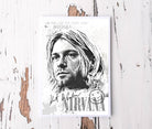 Karte | Kurt Cobain | Kraftpapierumschlag - Roo's Gift Shop
