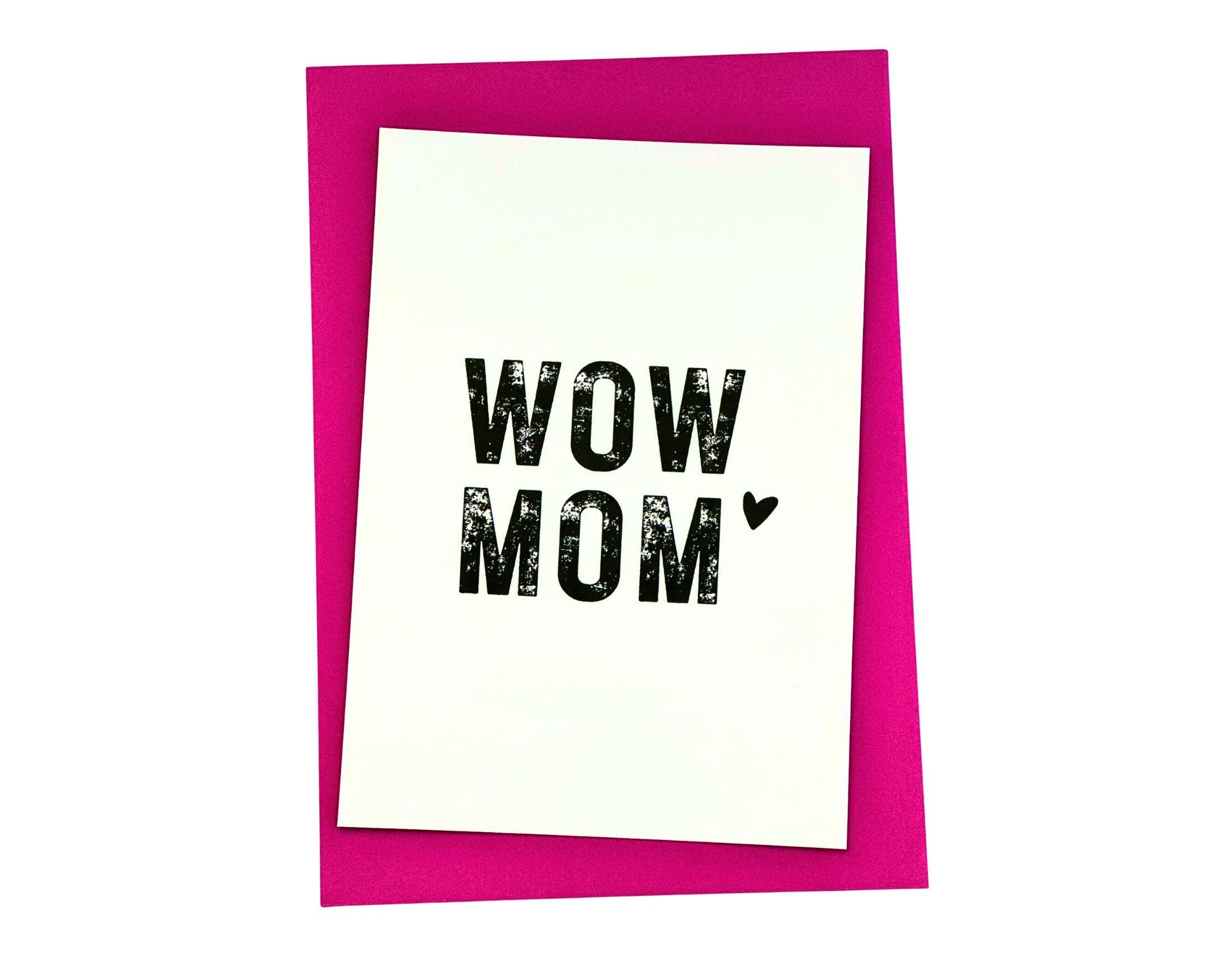 Karte | Mama | Grußkarte | A6 | Pinker Umschlag - Roo's Gift Shop