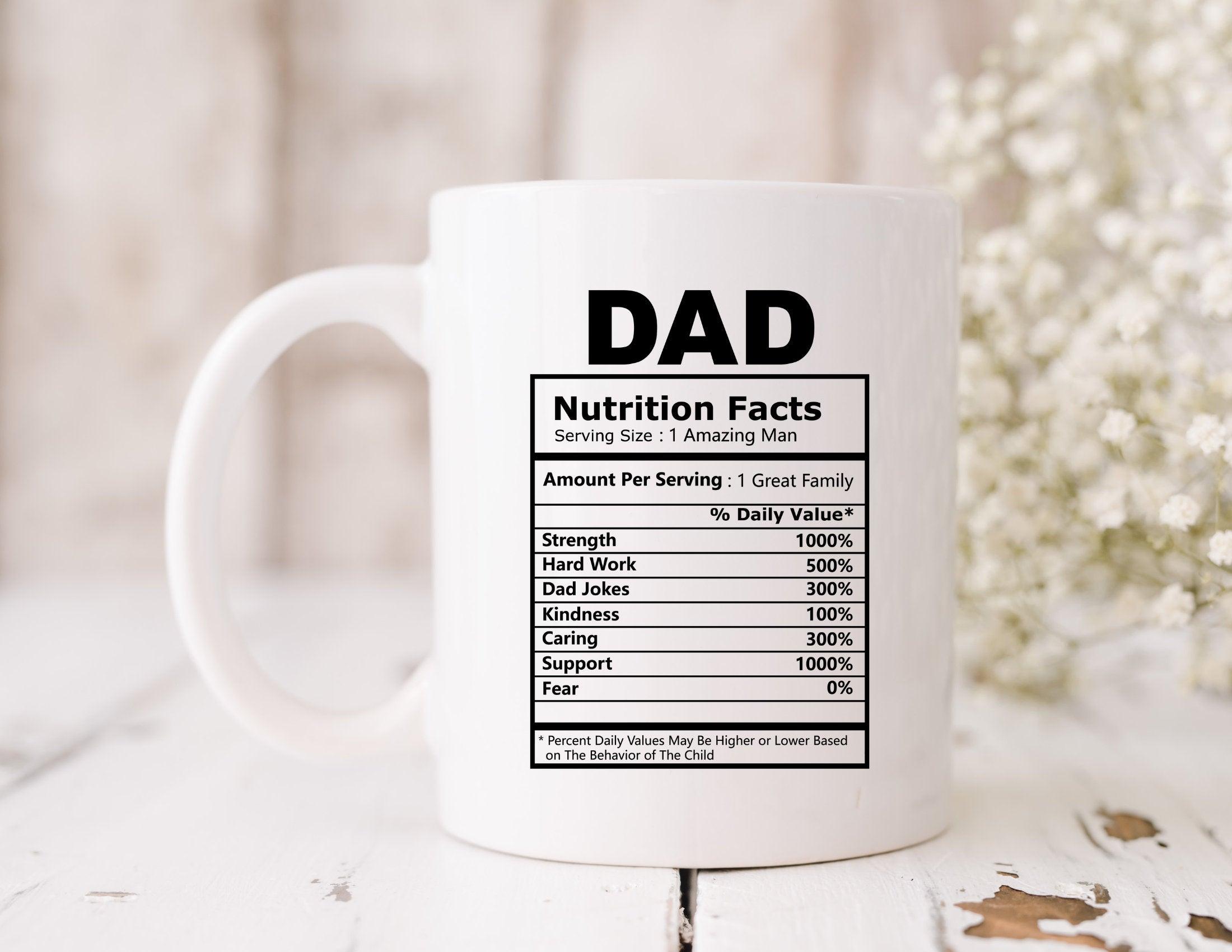 Keramiktasse MOM und DAD | Nutrition Facts - Roo's Gift Shop