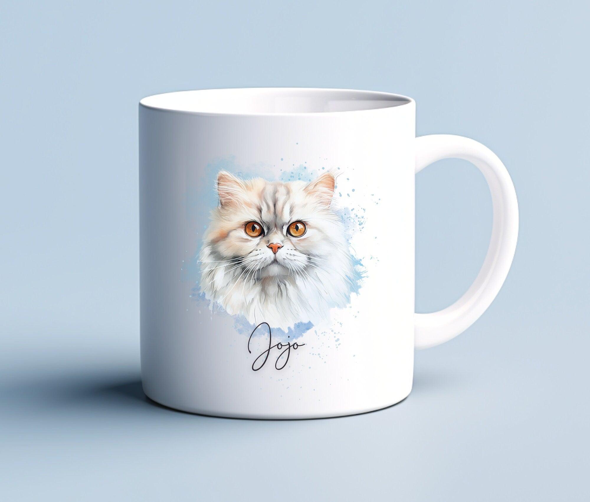 Keramiktasse | Katze Aquarell-Motiv und Name | diverse Katzen zur Auswahl - Roo's Gift Shop