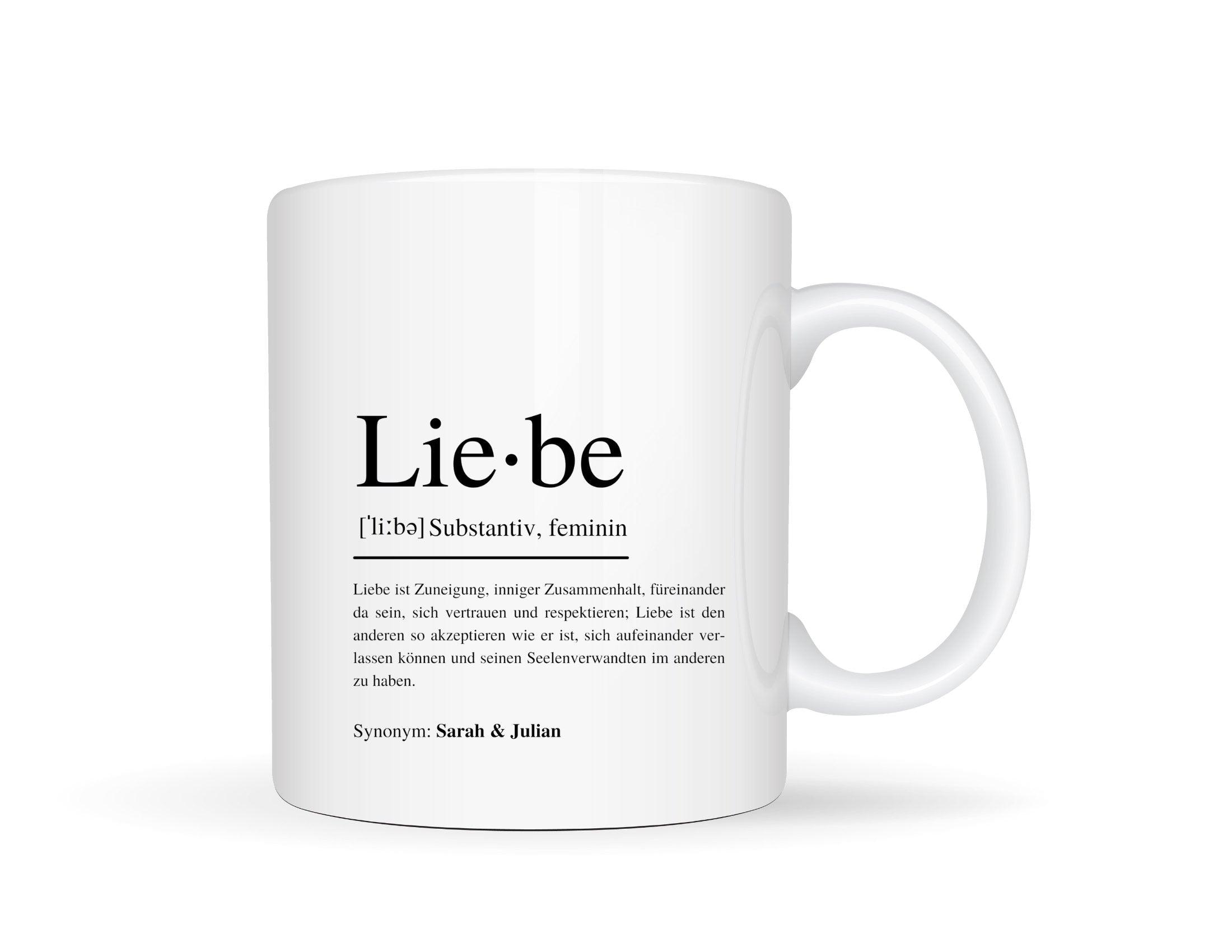 Keramiktasse | Liebe | personalisierbare Tasse Hochzeit - Roo's Gift Shop