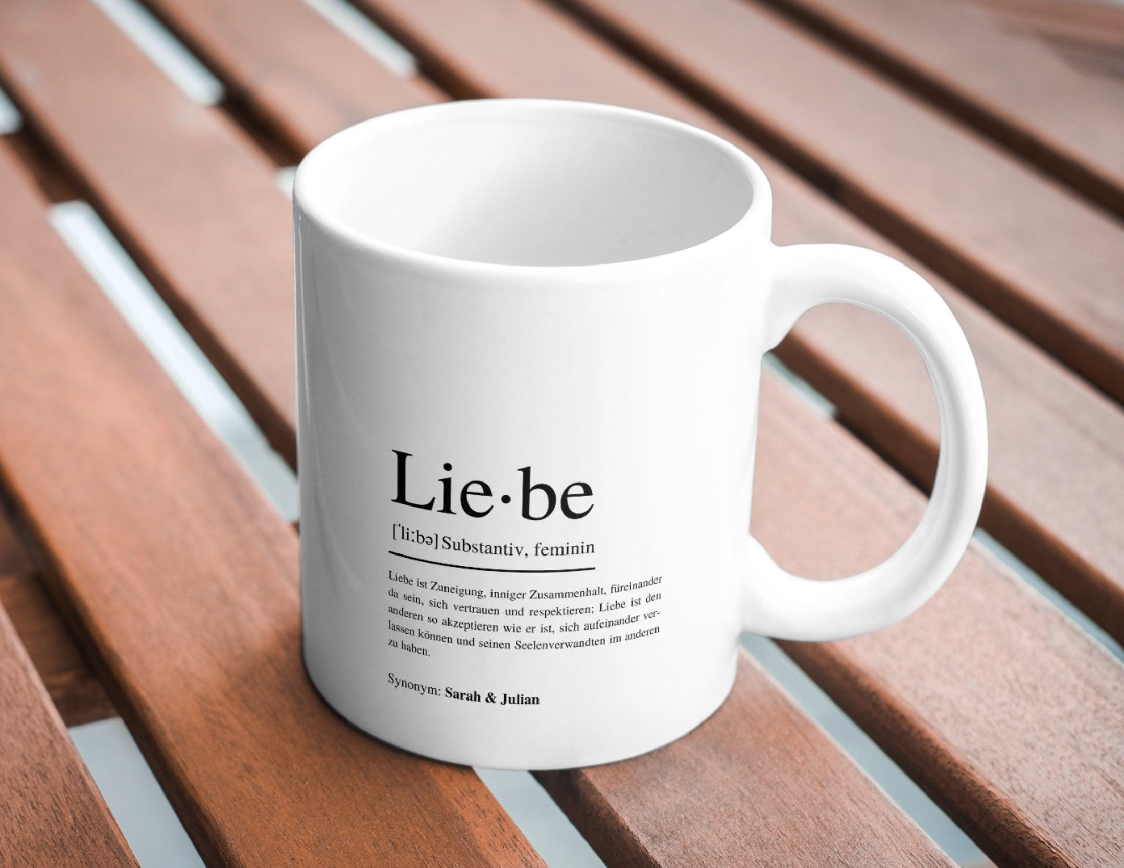 Keramiktasse | Liebe | personalisierbare Tasse Hochzeit - Roo's Gift Shop