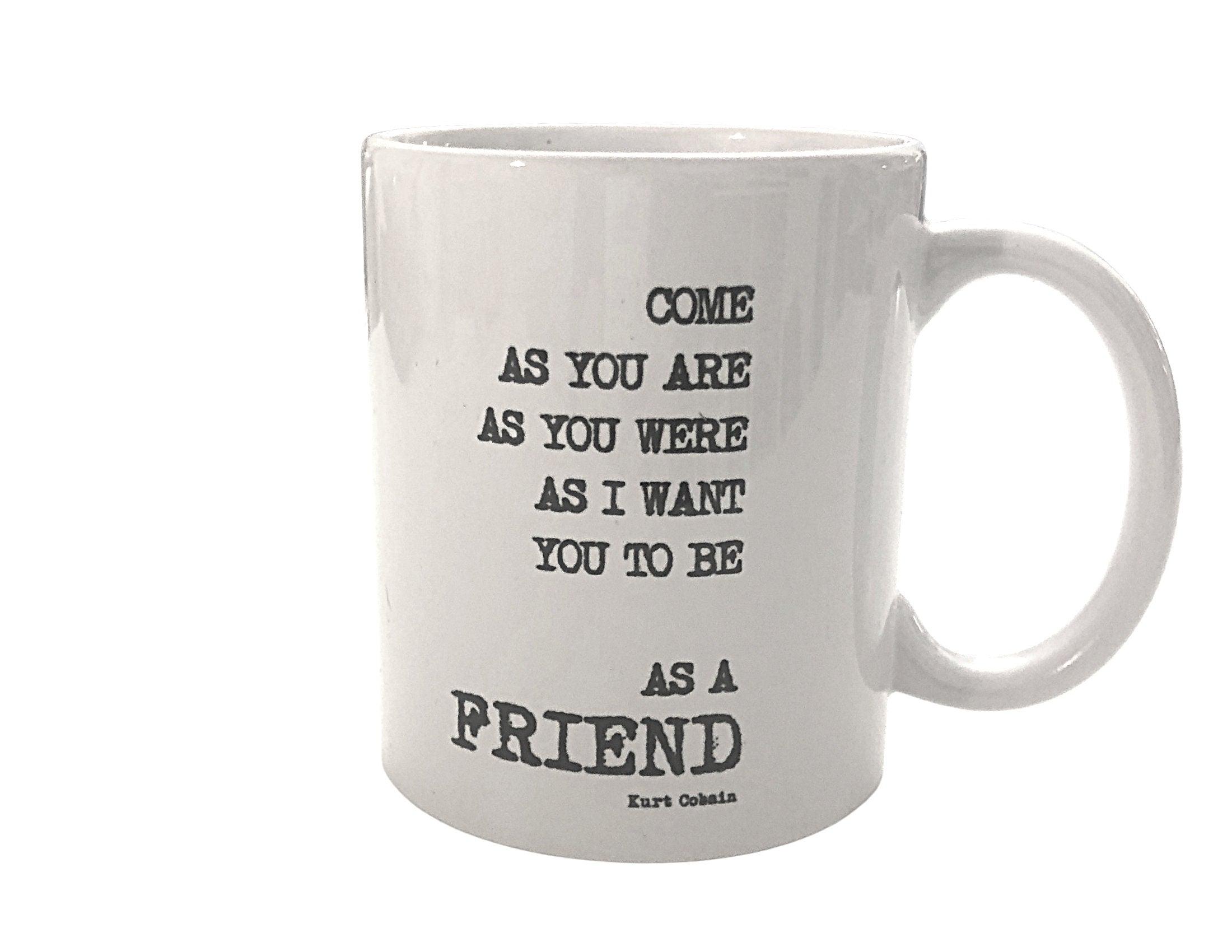 Keramiktasse | Nirvana Kurt Cobain | Tasse Songtext - Roo's Gift Shop