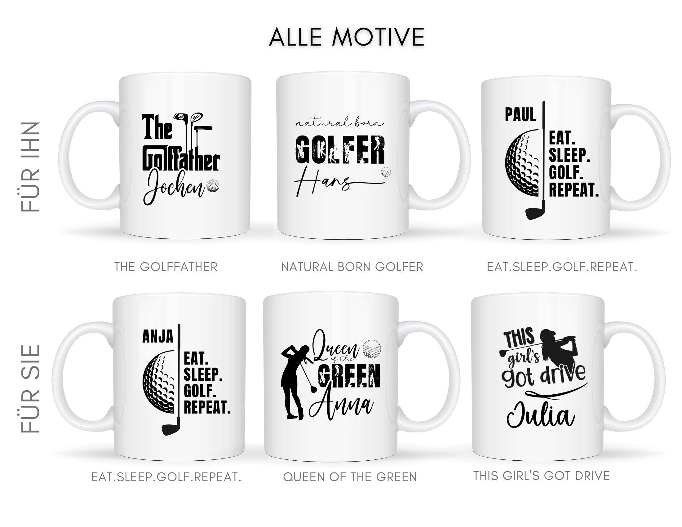 Keramiktasse | Personalisierte Tasse für Golfer - Roo's Gift Shop