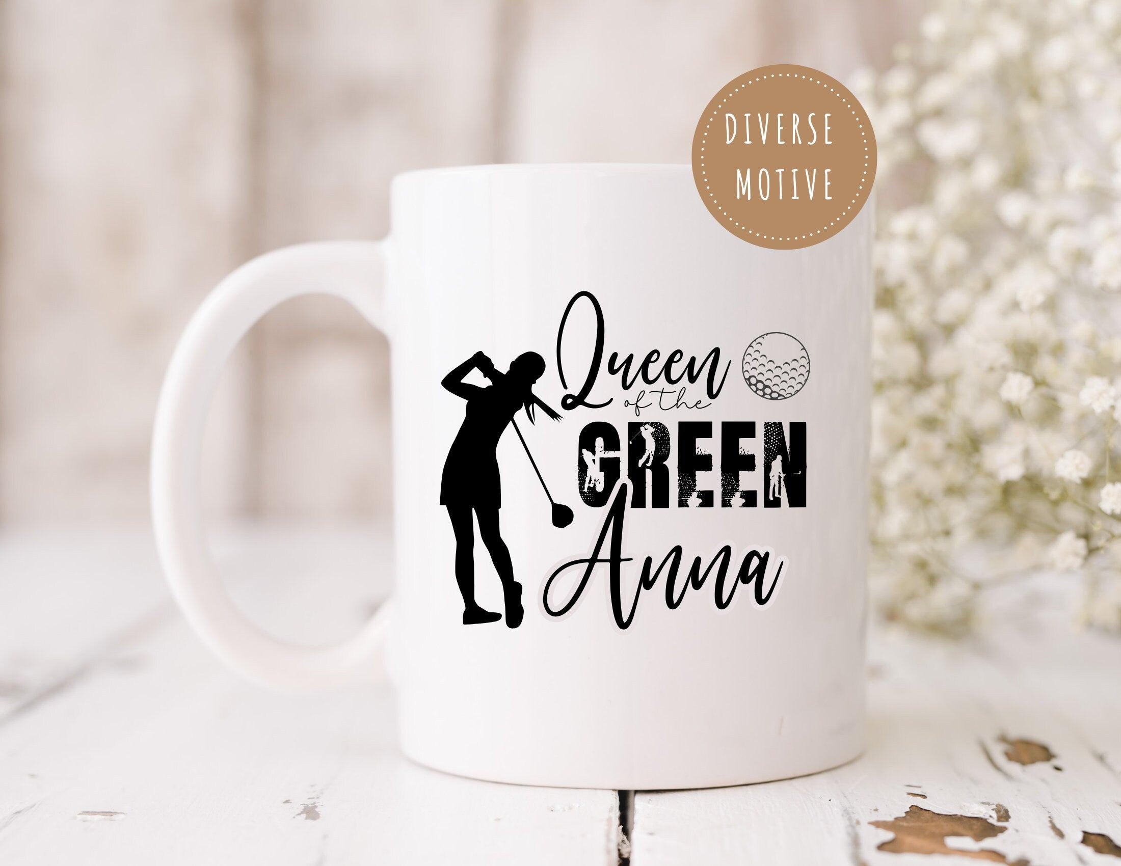 Keramiktasse | Personalisierte Tasse für Golferinnen - Roo's Gift Shop