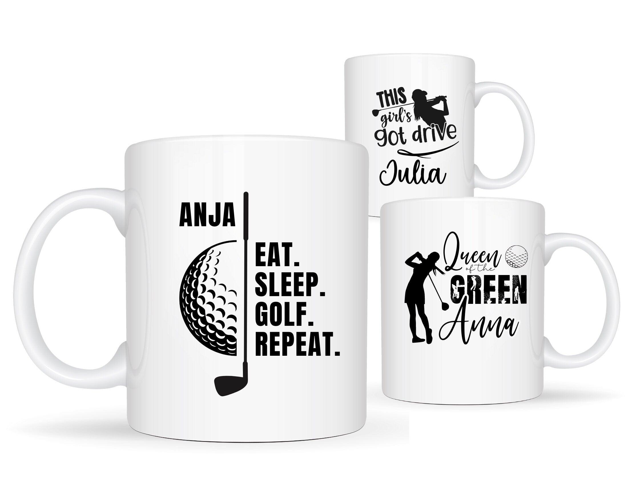 Keramiktasse | Personalisierte Tasse für Golferinnen - Roo's Gift Shop