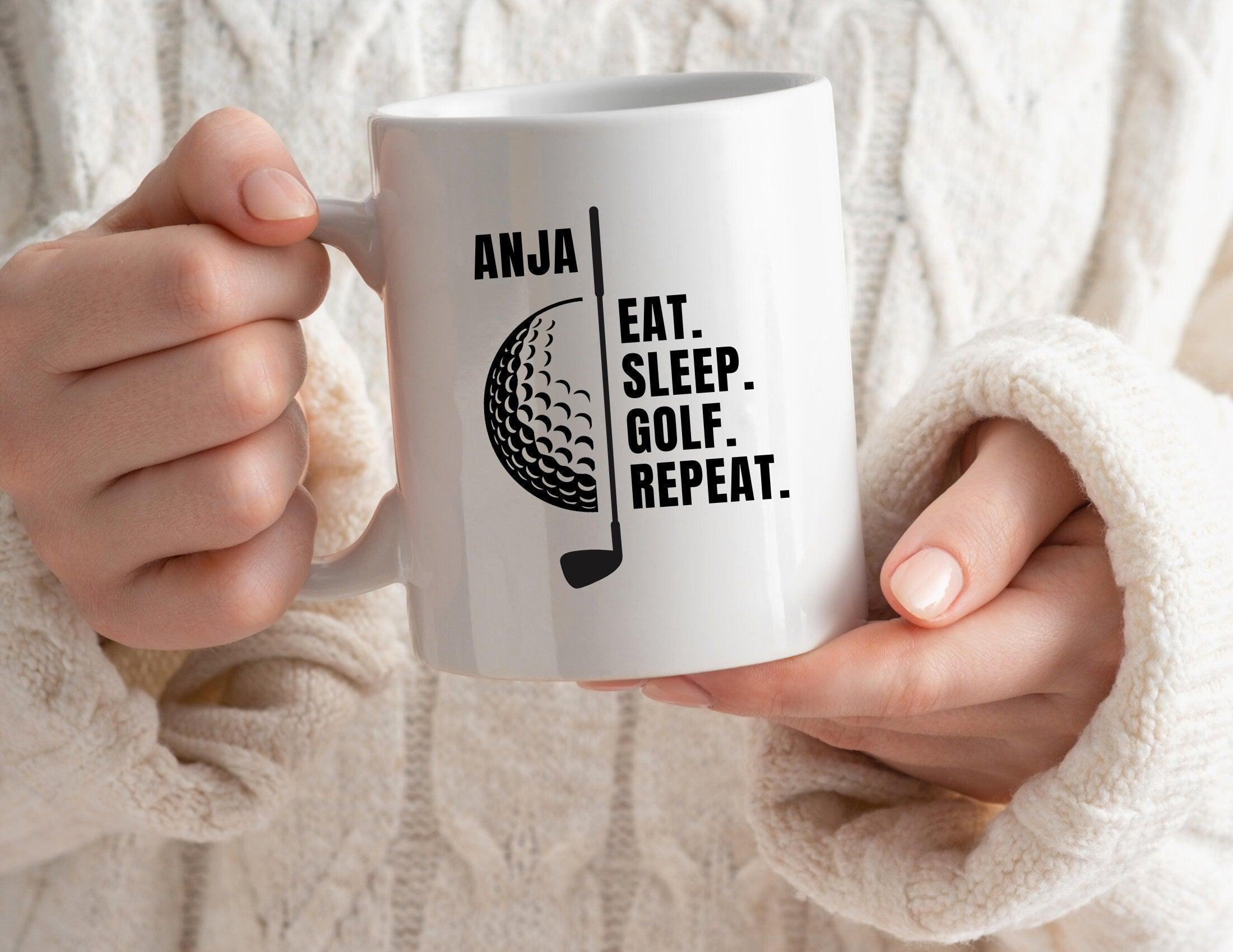 Keramiktasse | Personalisierte Tasse für Golferinnen - Roo's Gift Shop