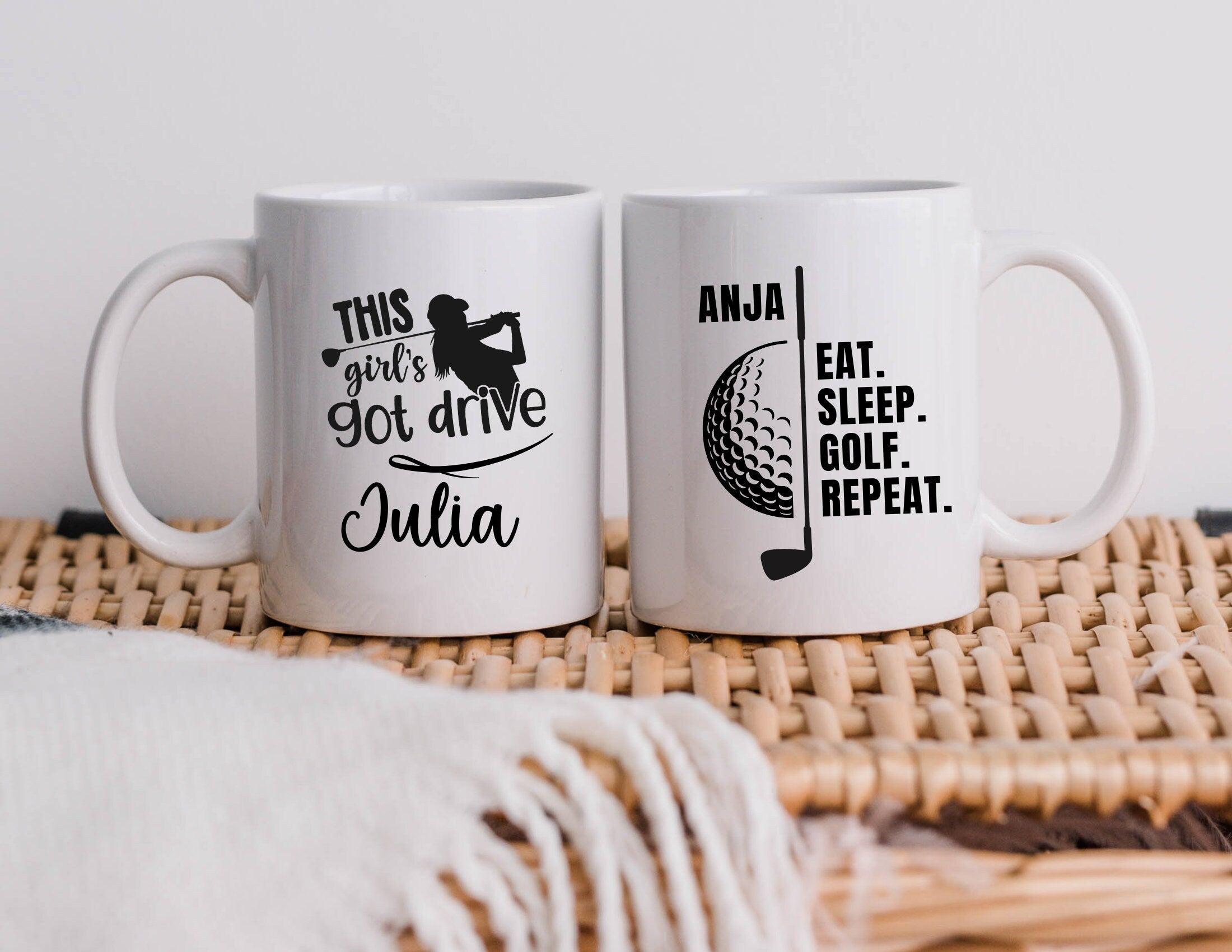 Keramiktasse | Personalisierte Tasse für Golferinnen - Roo's Gift Shop