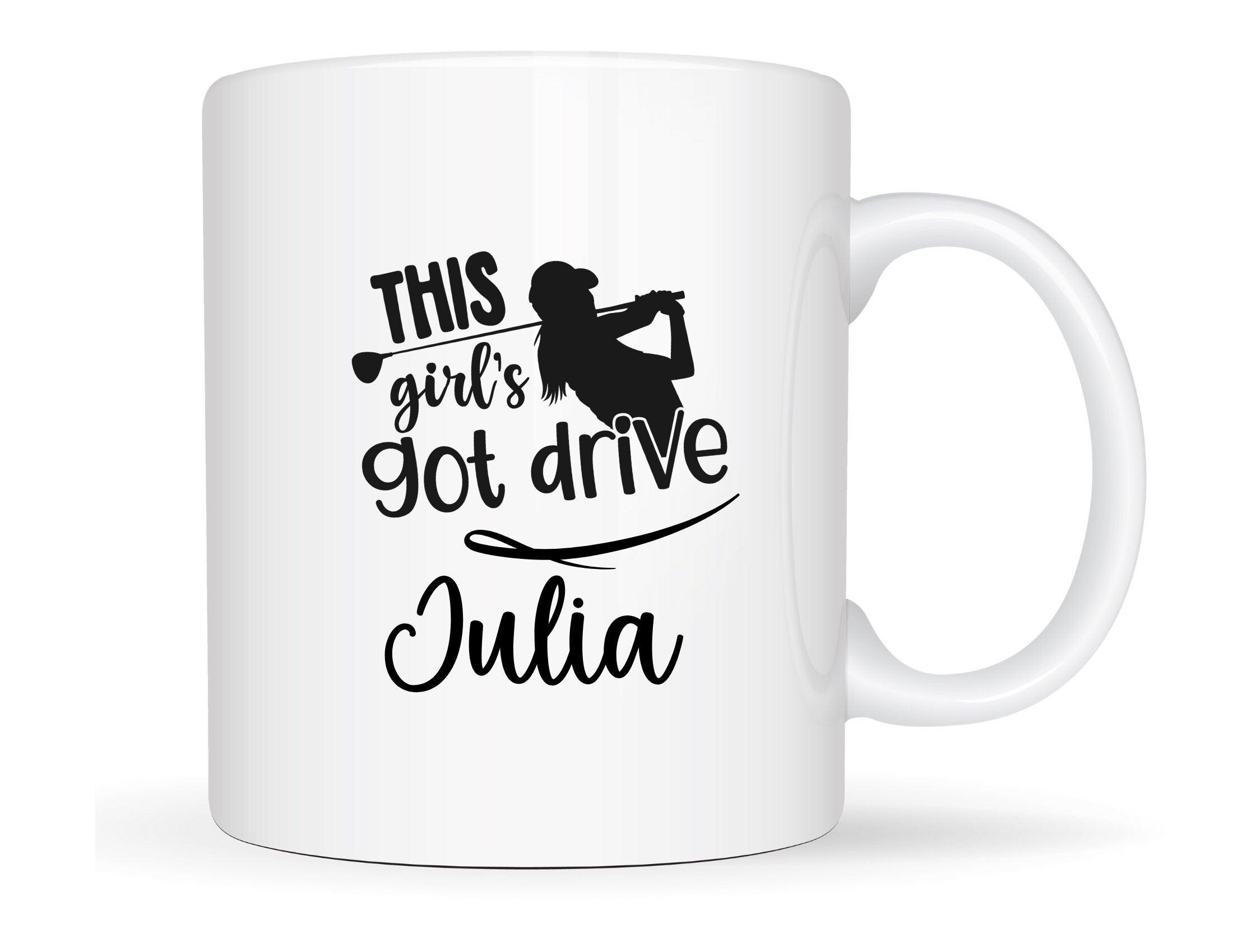 Keramiktasse | Personalisierte Tasse für Golferinnen - Roo's Gift Shop