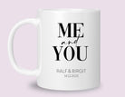 Keramiktasse | Valentinstag | Me & You | personalisierbar - Roo's Gift Shop