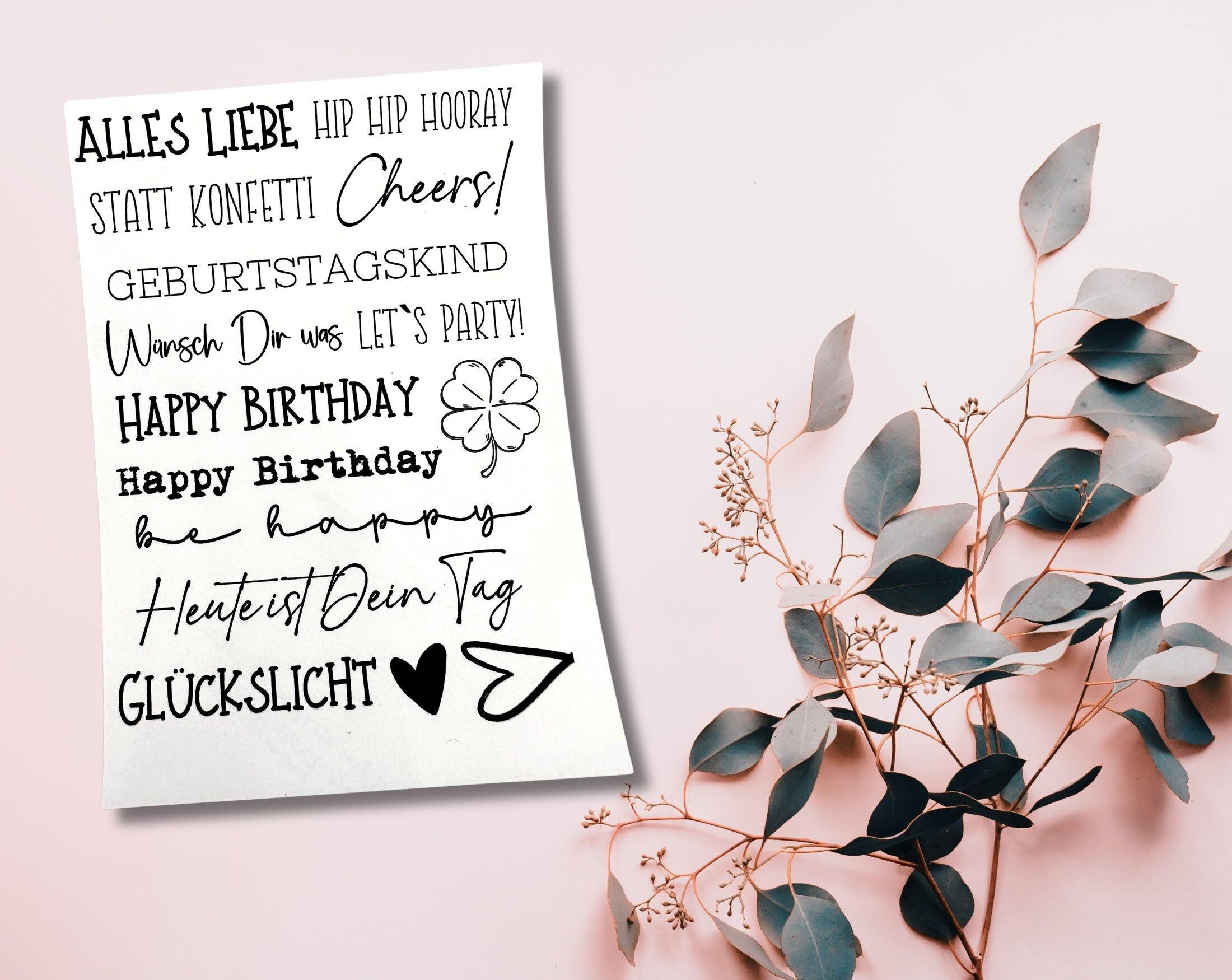 Kerzensticker Wasserschiebefolie | Geburtstag - Roo's Gift Shop