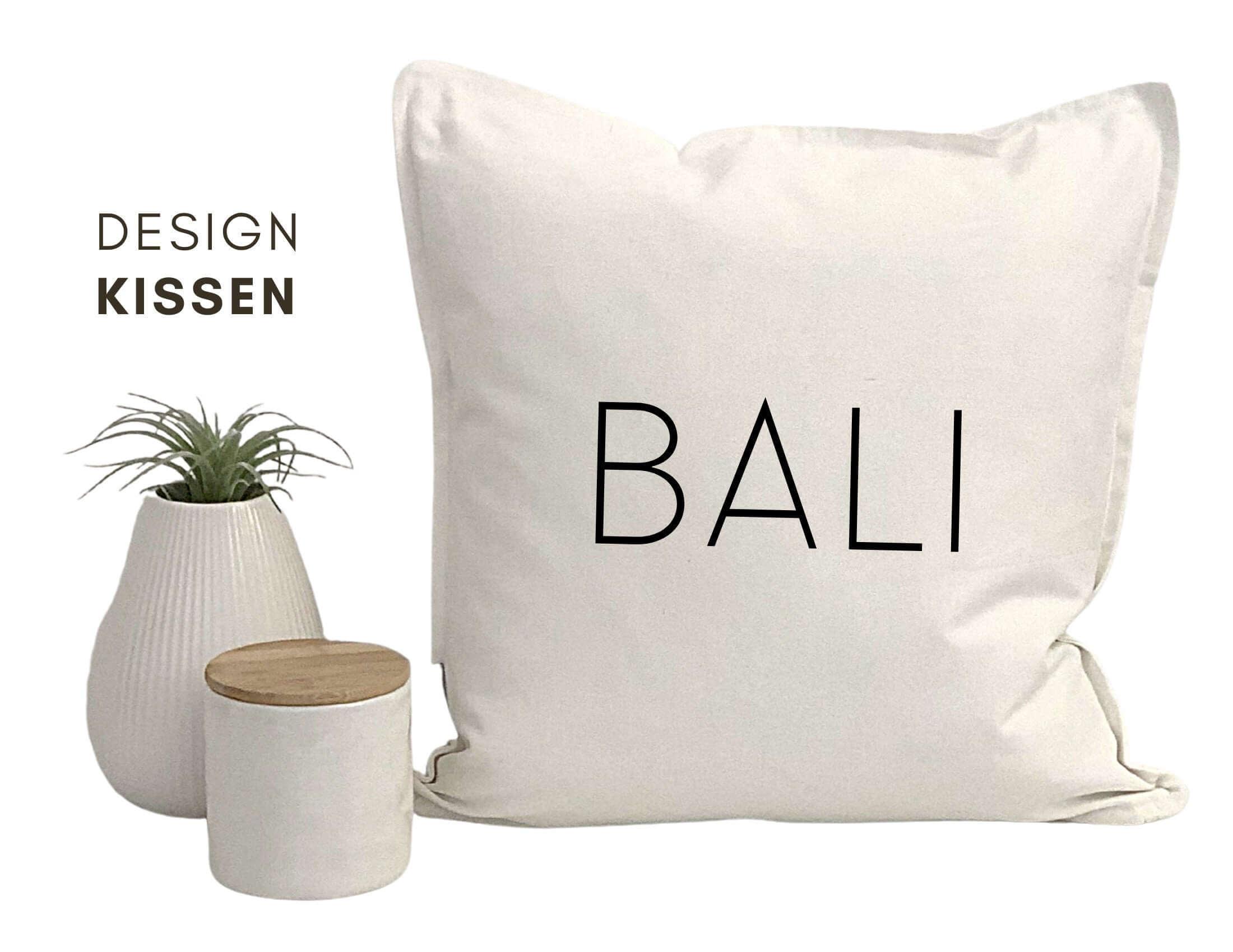 Kissen | BALI | schwarz, grau, sand, weiß - Roo's Gift Shop