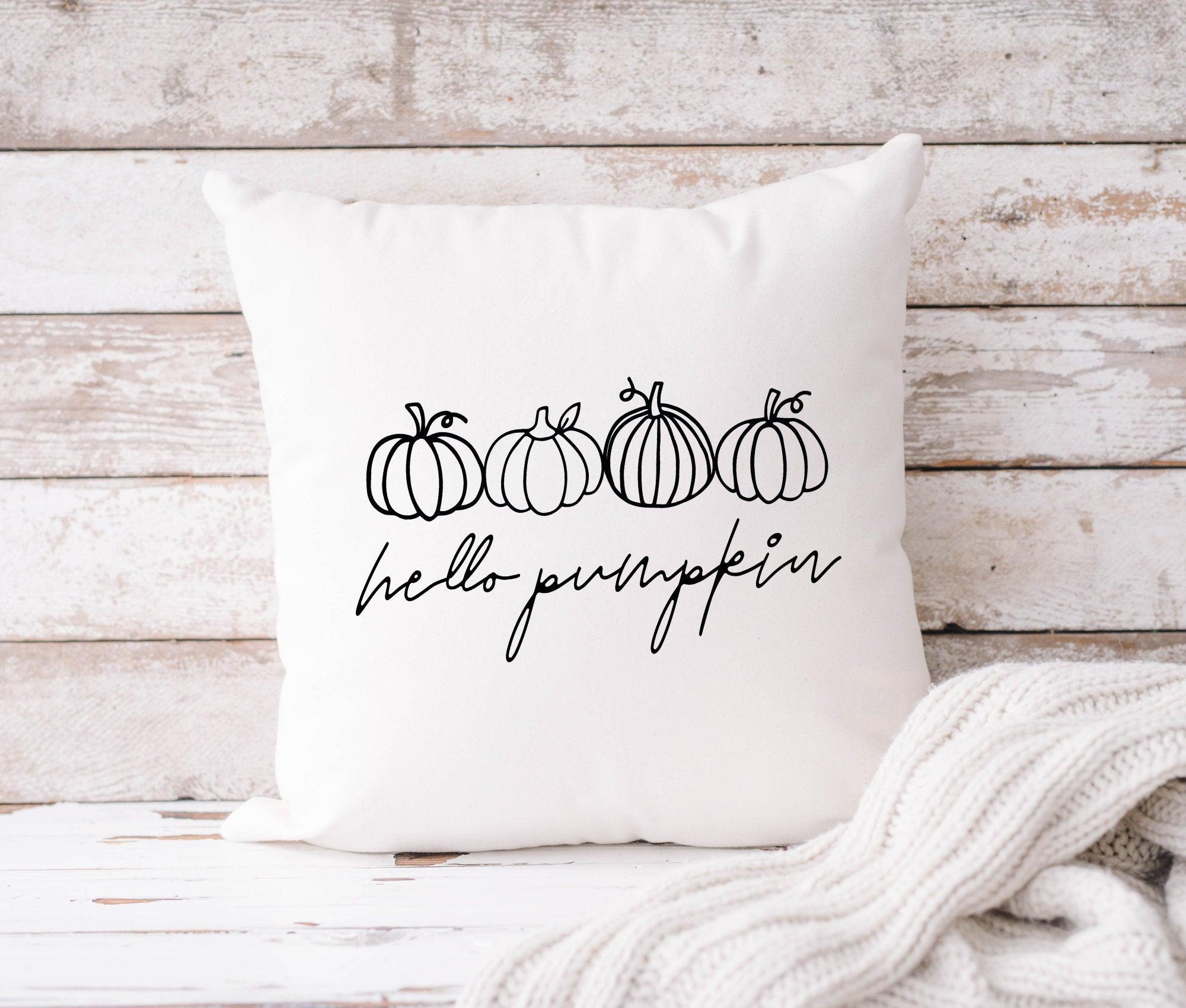 Kissen | hello pumpkin | Kürbis Liebe | 40 x 40 cm - Roo's Gift Shop