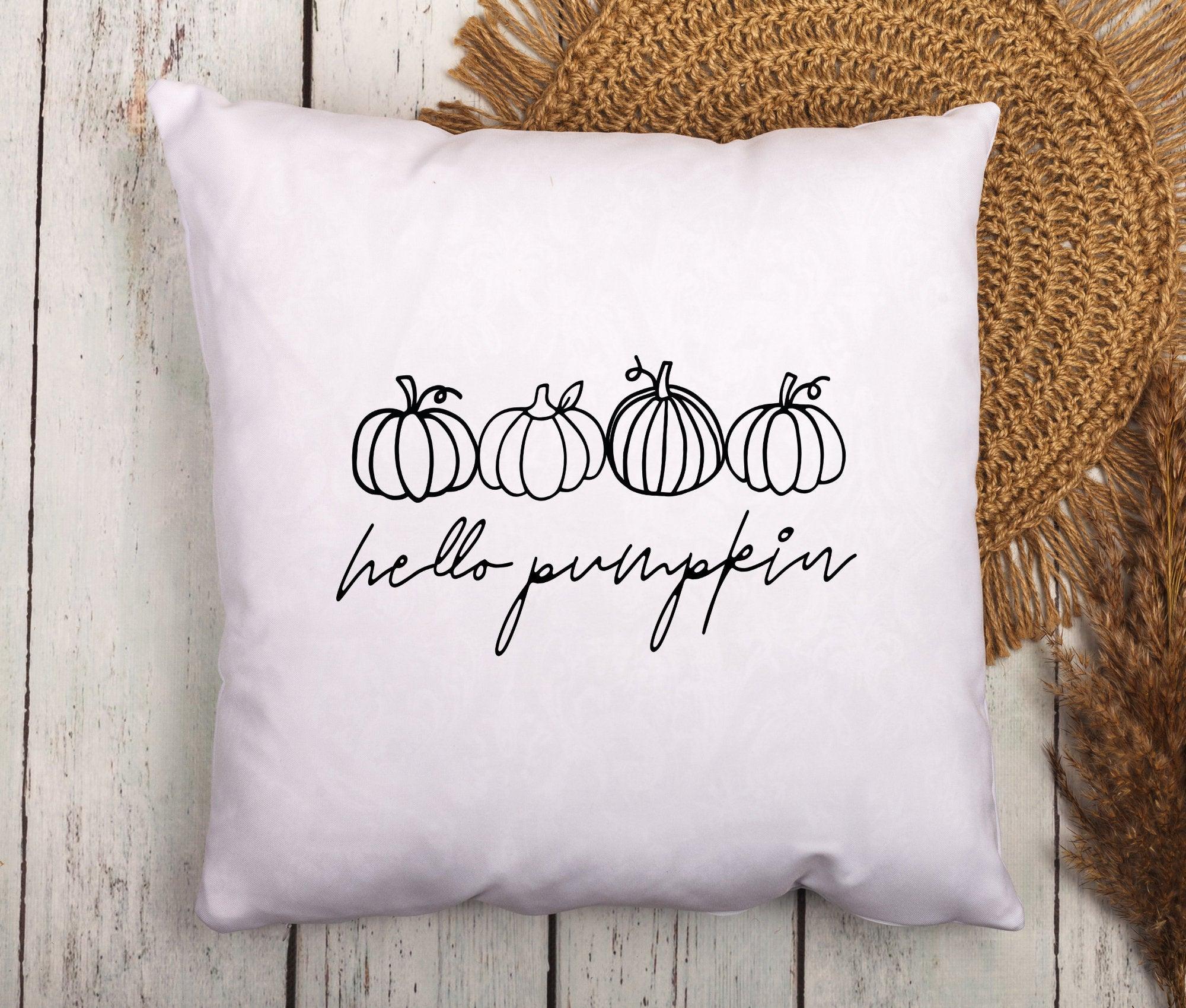 Kissen | hello pumpkin | Kürbis Liebe | 40 x 40 cm - Roo's Gift Shop