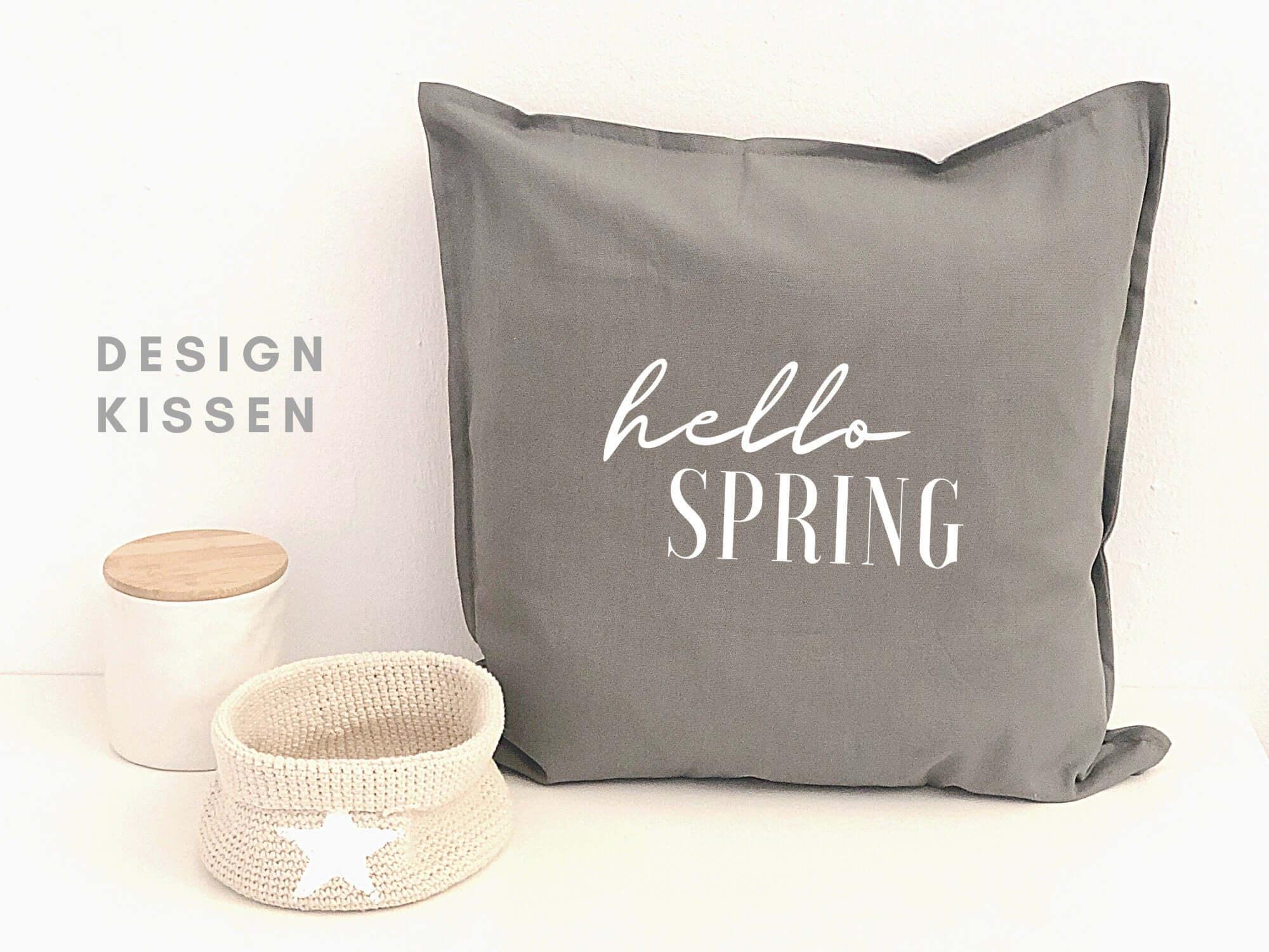 Kissen | HELLO SPRING | Frühling - Roo's Gift Shop