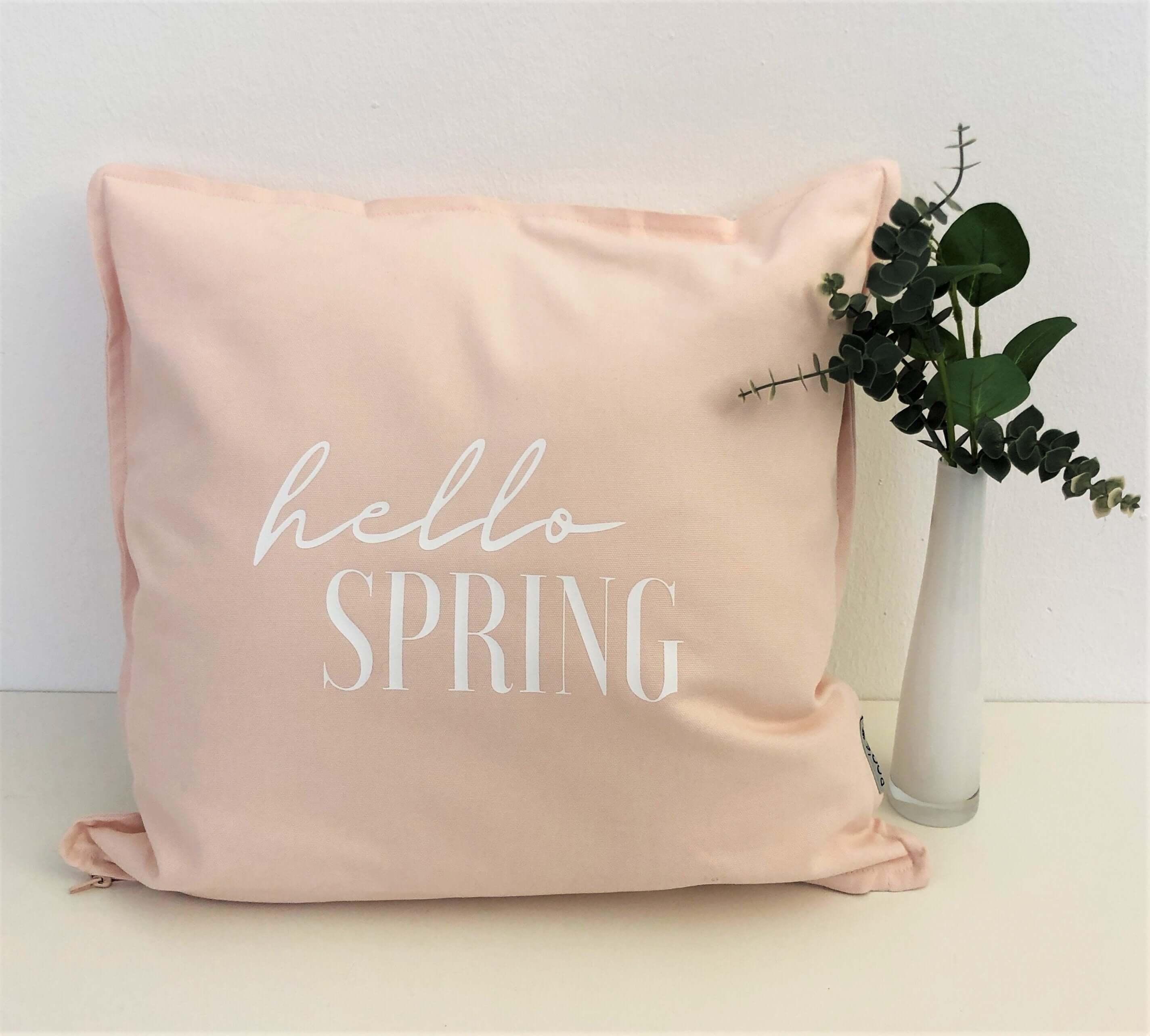 Hello spring pillow best sale