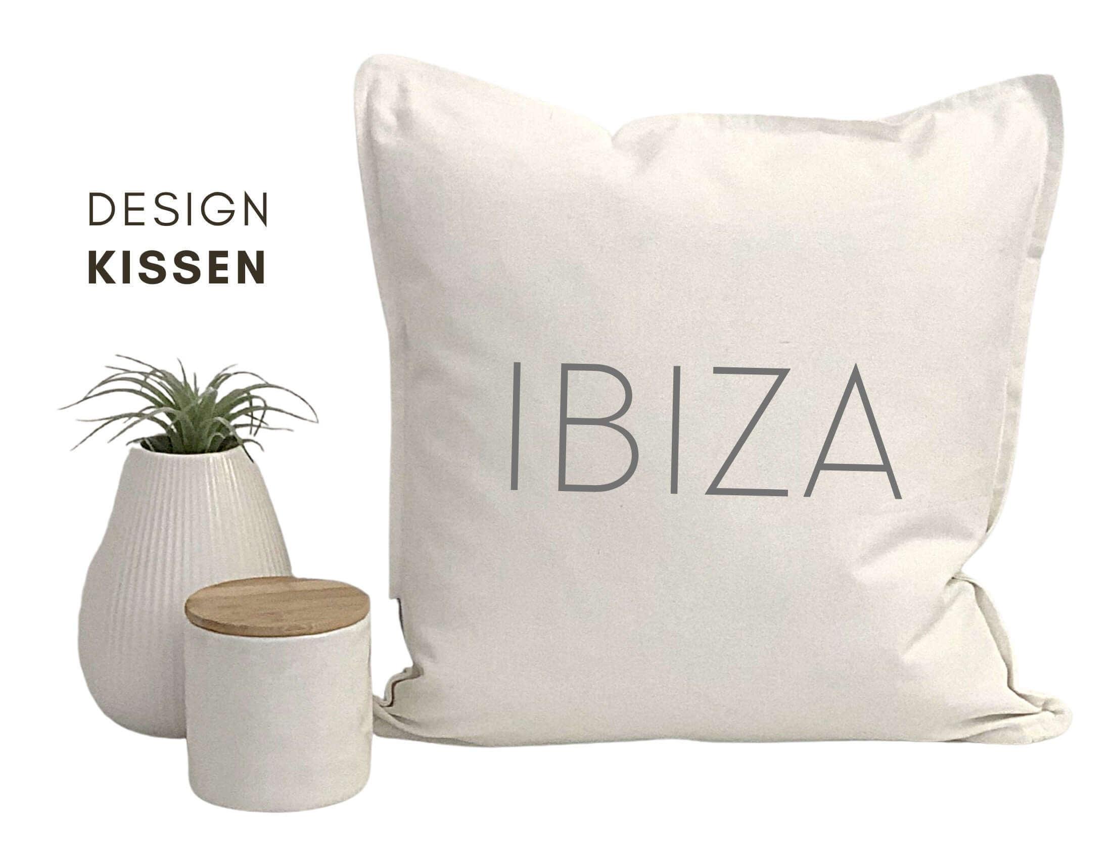 Kissen | IBIZA | schwarz, grau, sand, weiß - Roo's Gift Shop