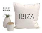 Kissen | IBIZA | schwarz, grau, sand, weiß - Roo's Gift Shop