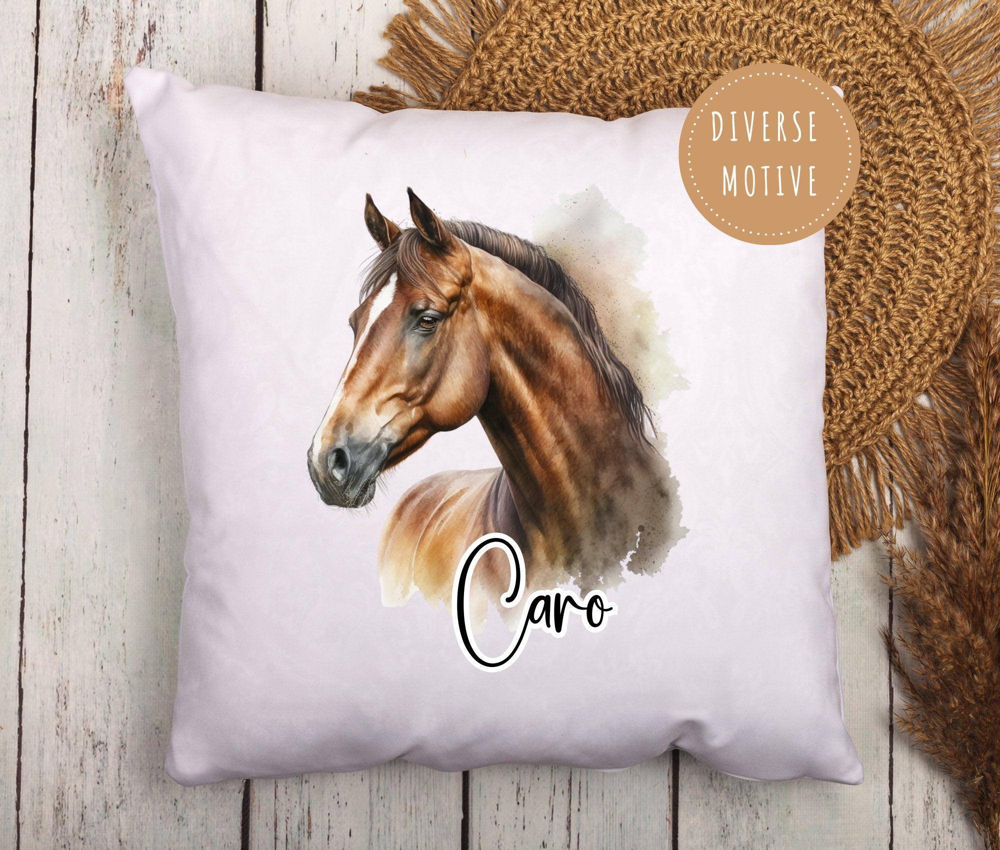 Kissen | Pferde | personalisiert | 40 x 40 cm - Roo's Gift Shop