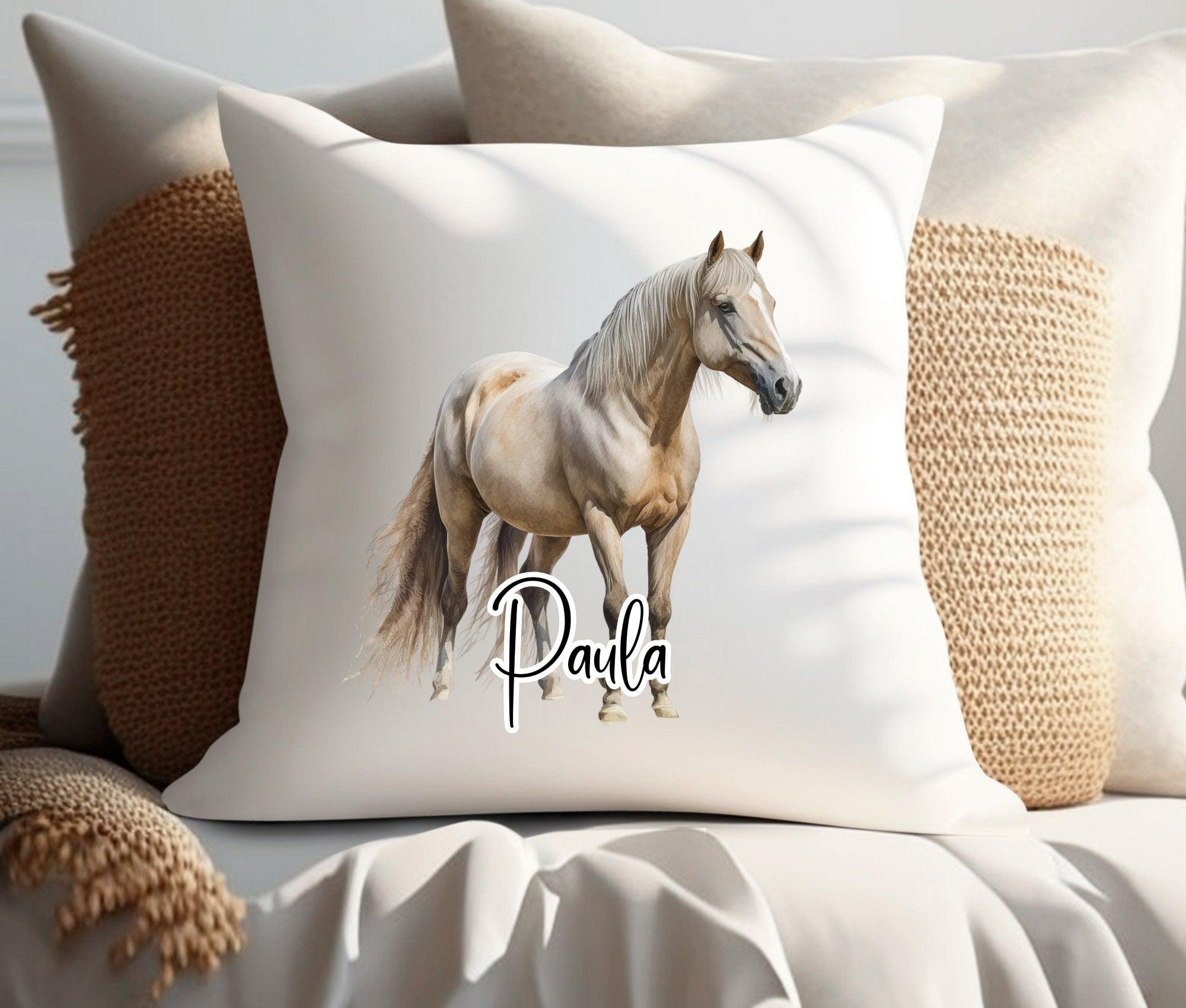 Kissen | Pferde | personalisiert | 40 x 40 cm - Roo's Gift Shop