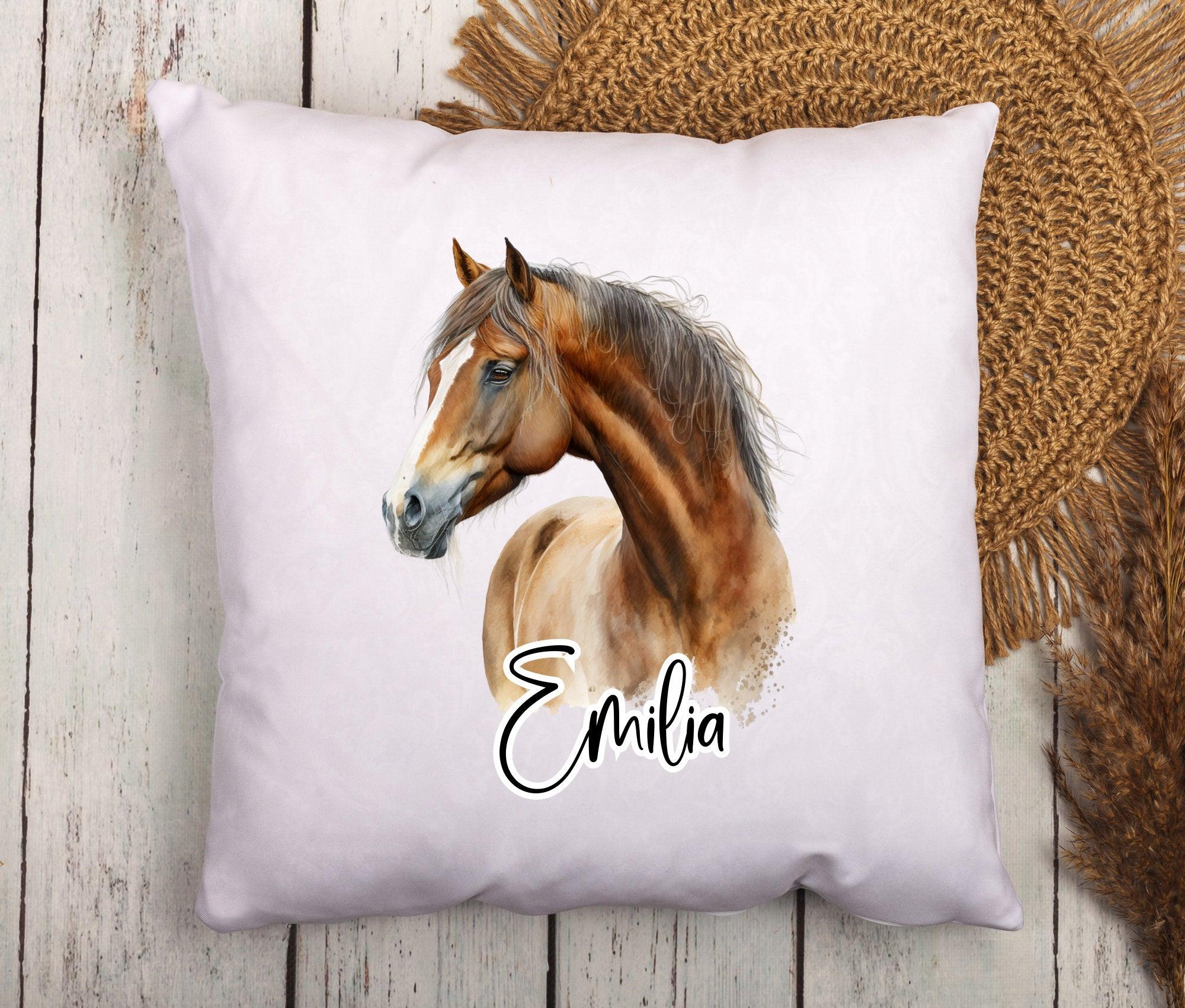 Kissen | Pferde | personalisiert | 40 x 40 cm - Roo's Gift Shop