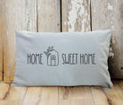 Kissenbezug | Home Sweet Home | beige oder grau - Roo's Gift Shop