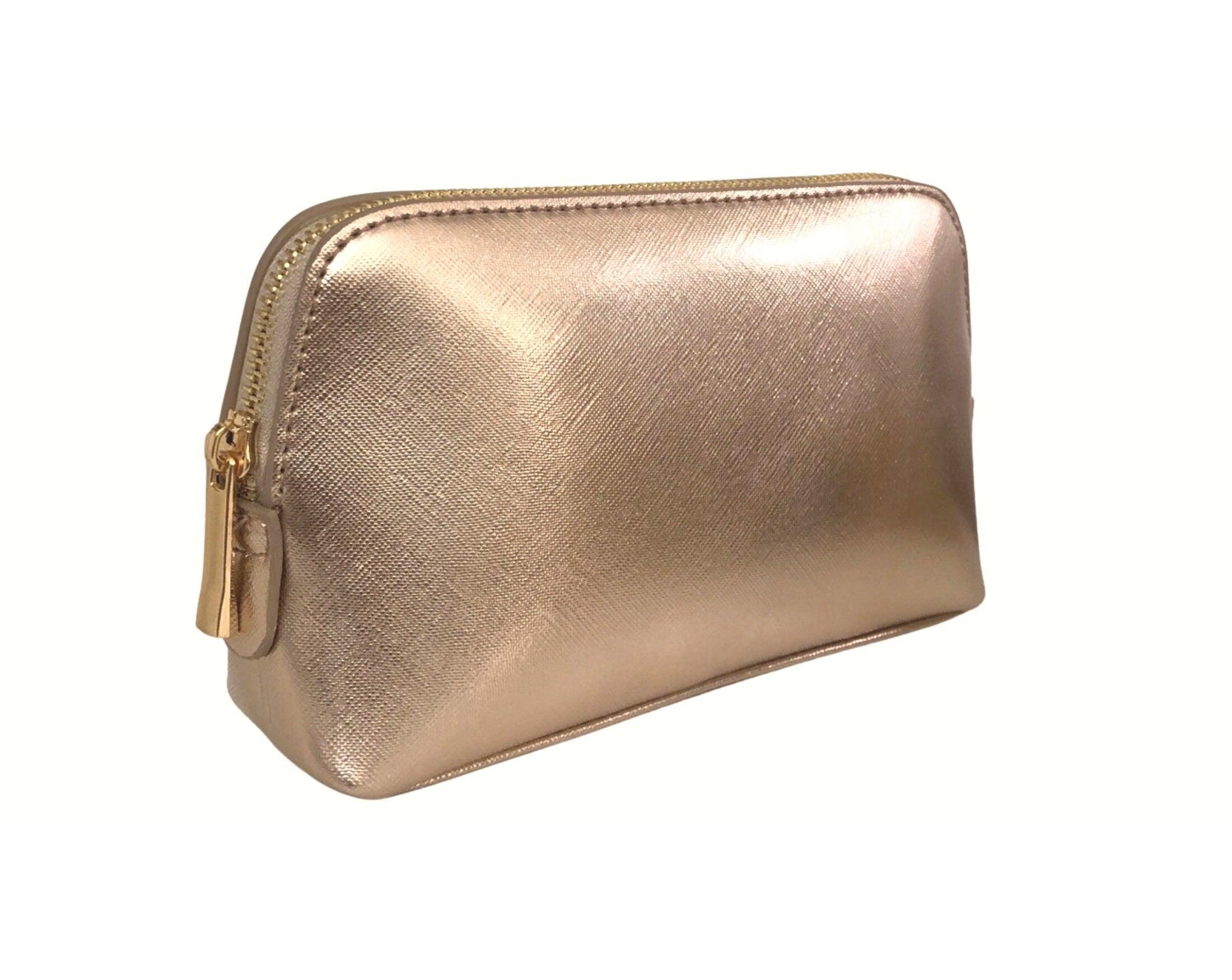 Kosmetiktasche | personalisierst | Schminktasche roségold - Roo's Gift Shop