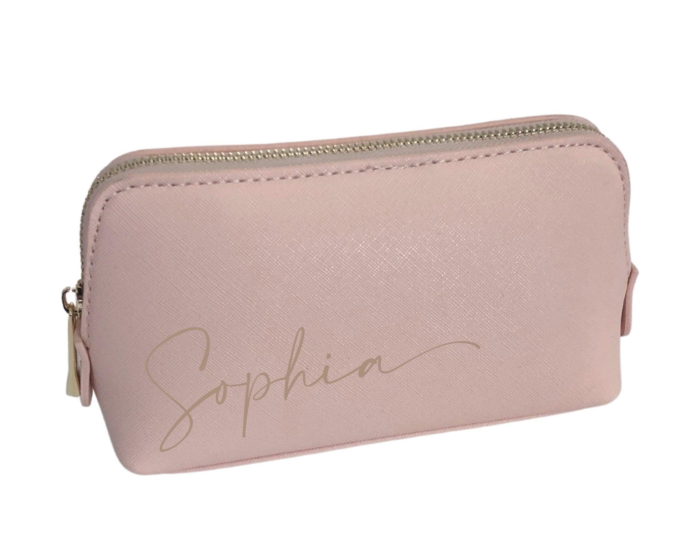 Kosmetiktasche | Schminktasche | personalisierbar | schwarz oder rosa - Roo's Gift Shop