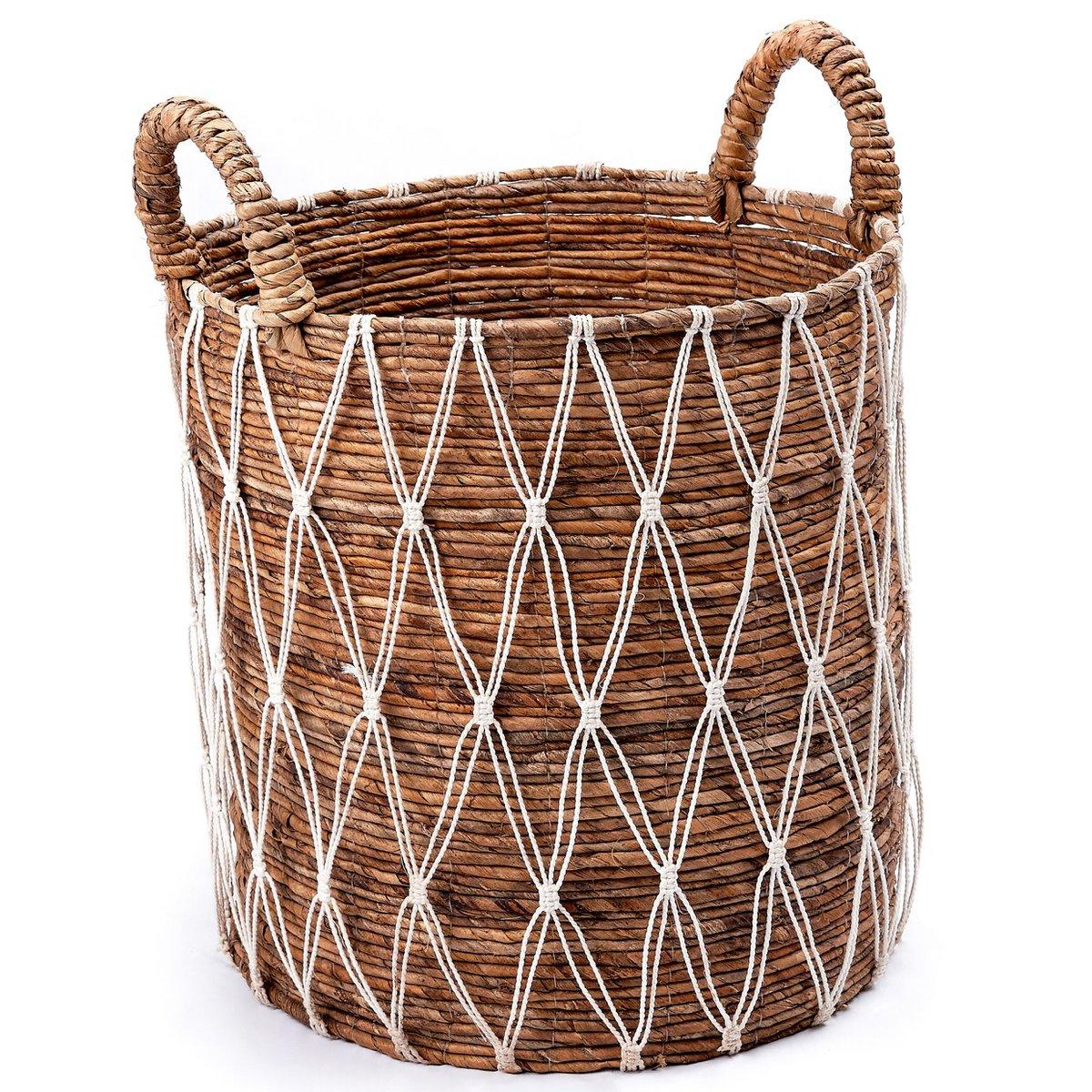 Laundry Basket | Plant Basket GARIAU made from Banana Fibre (3 sizes) - Roo's Gift Shop