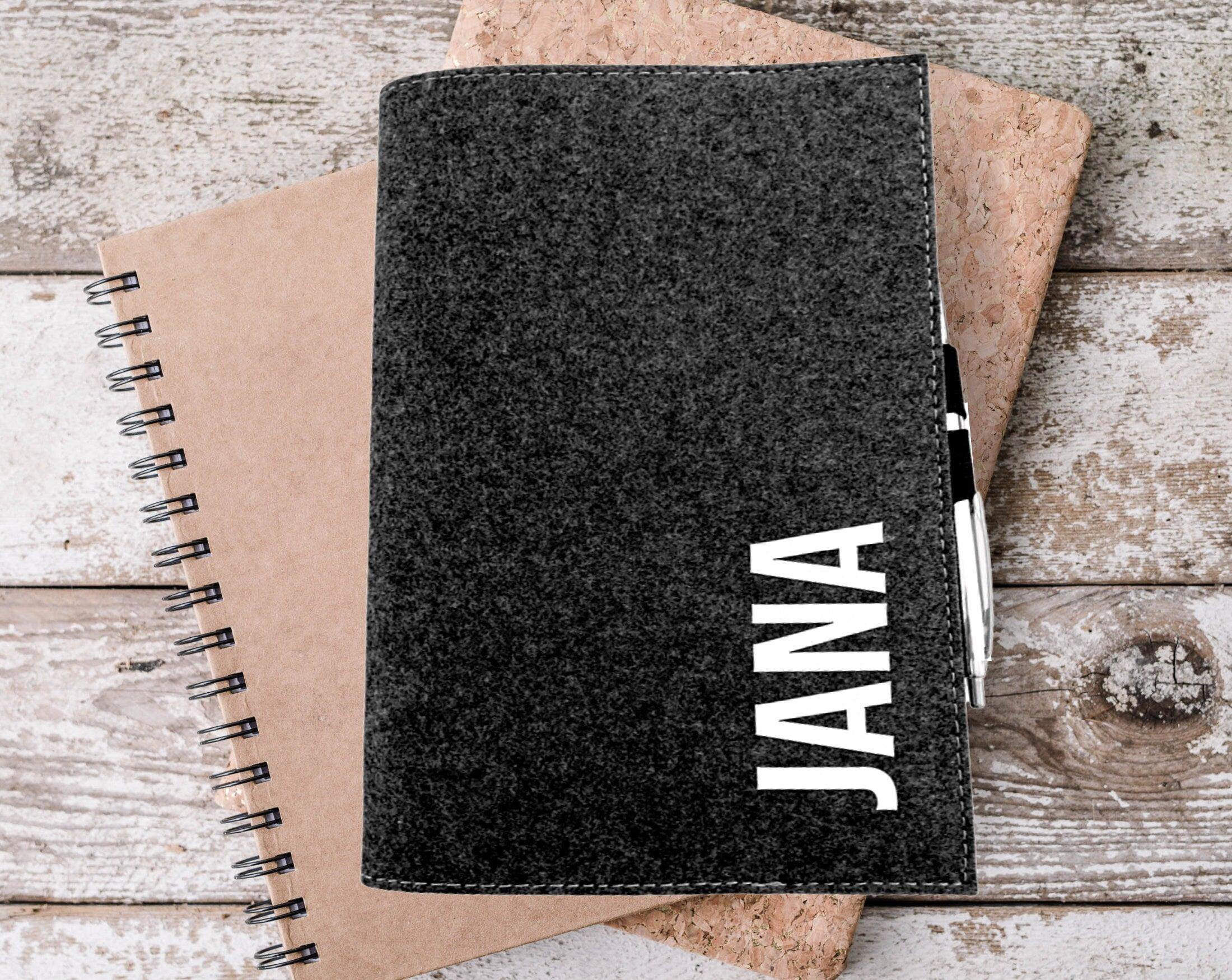 Notizbuch | personalisierte Filzhülle - Roo's Gift Shop