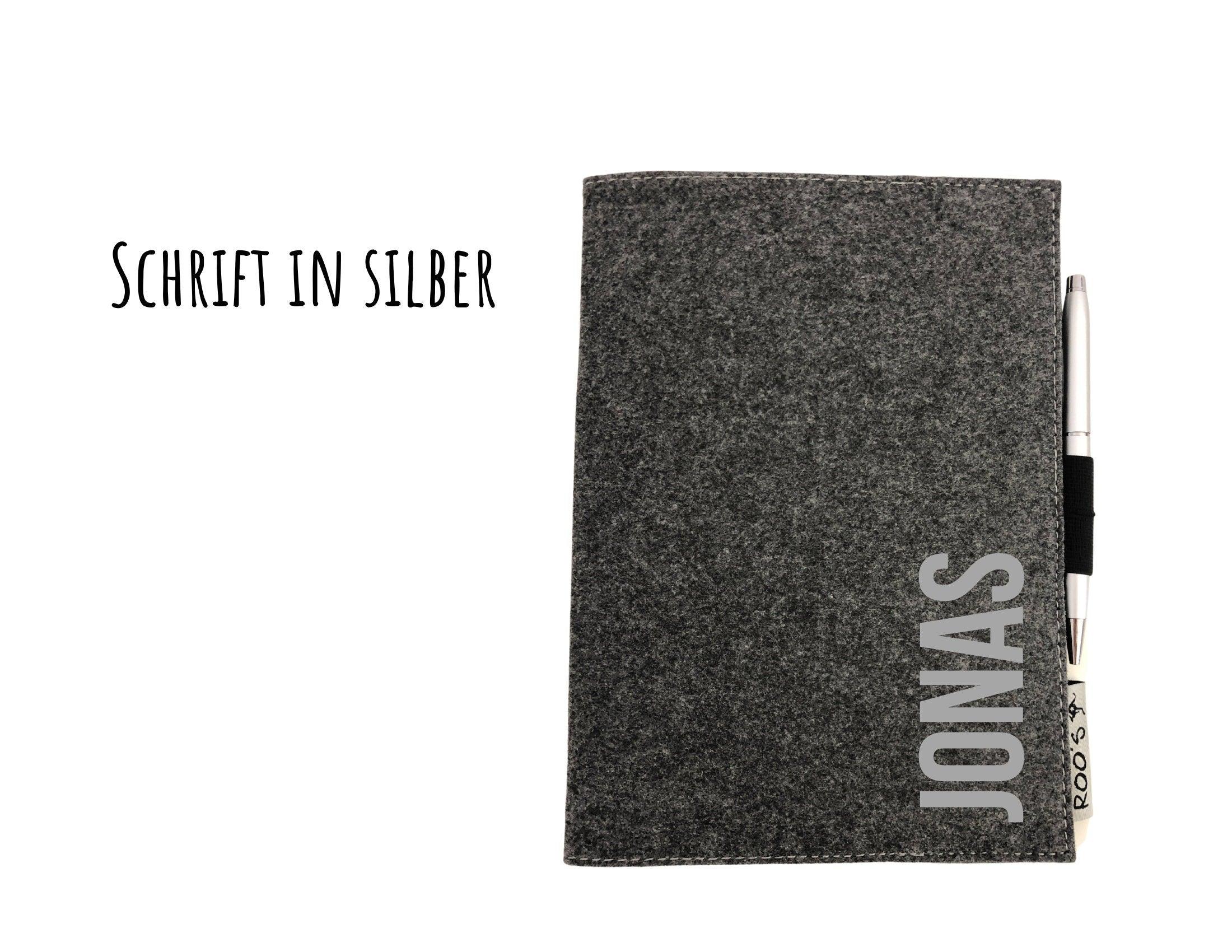 Notizbuch | personalisierte Filzhülle - Roo's Gift Shop