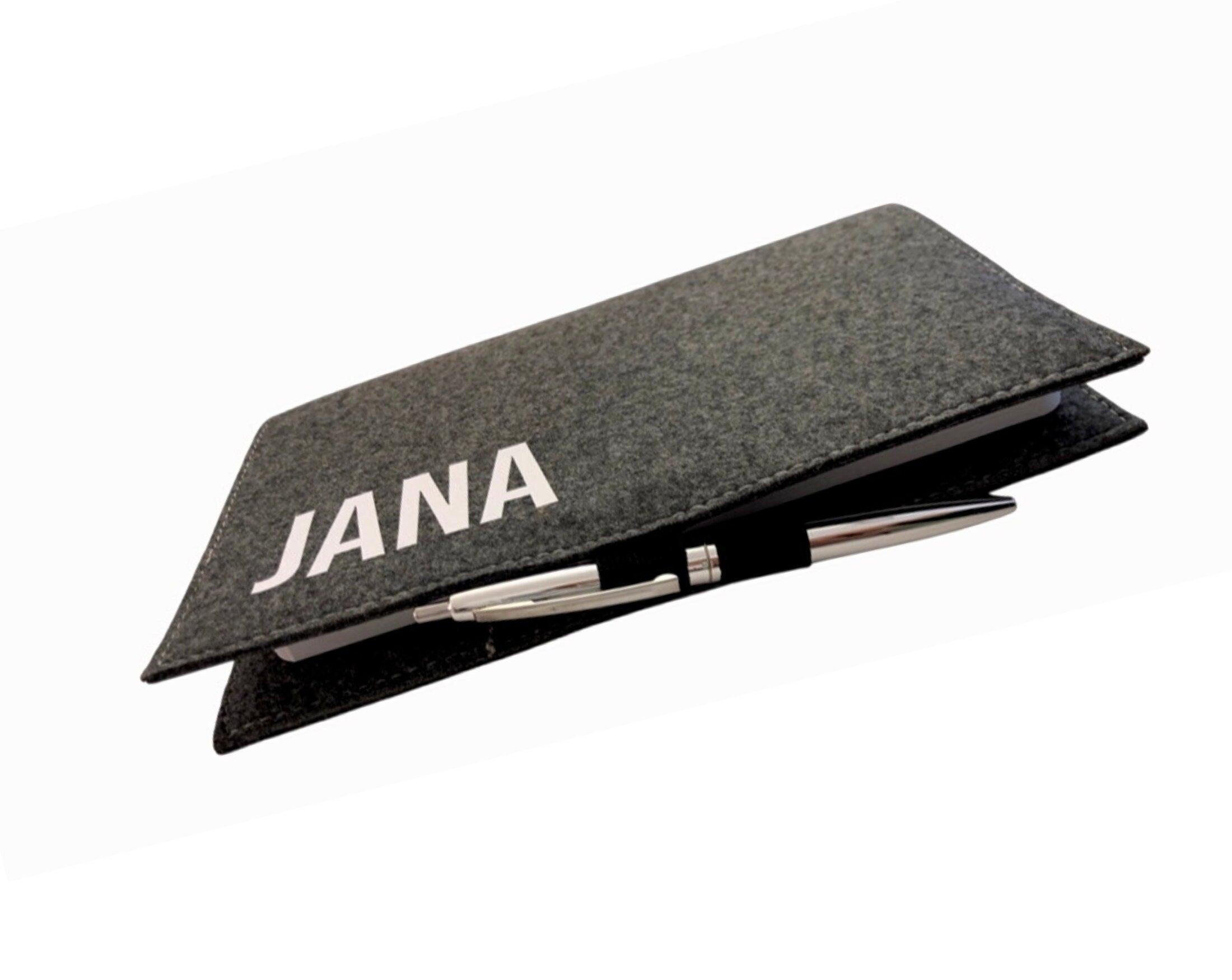 Notizbuch | personalisierte Filzhülle - Roo's Gift Shop