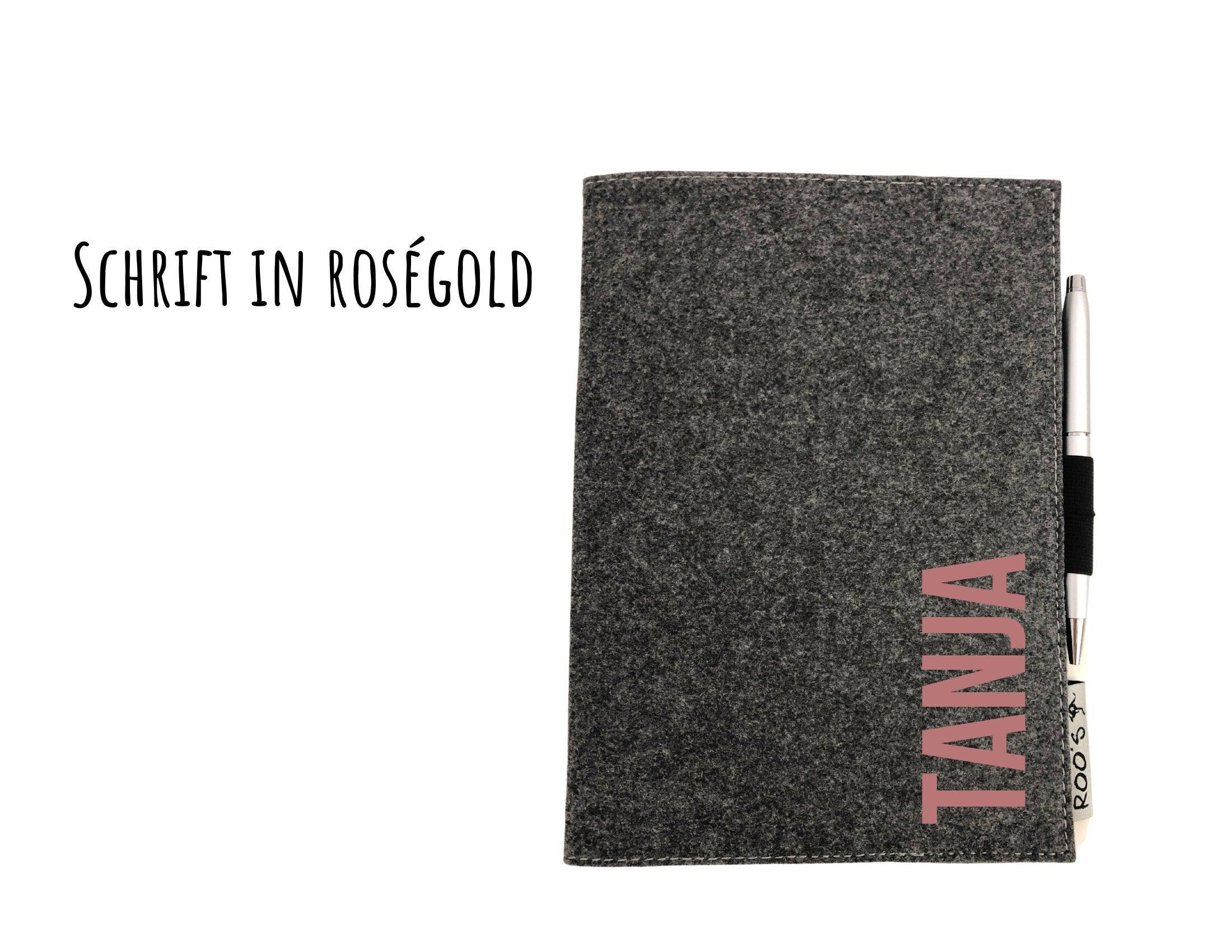 Notizbuch | personalisierte Filzhülle - Roo's Gift Shop