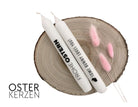 Oster Kerzen mit Botschaft | zwei Stabkerzen Ostern - Roo's Gift Shop