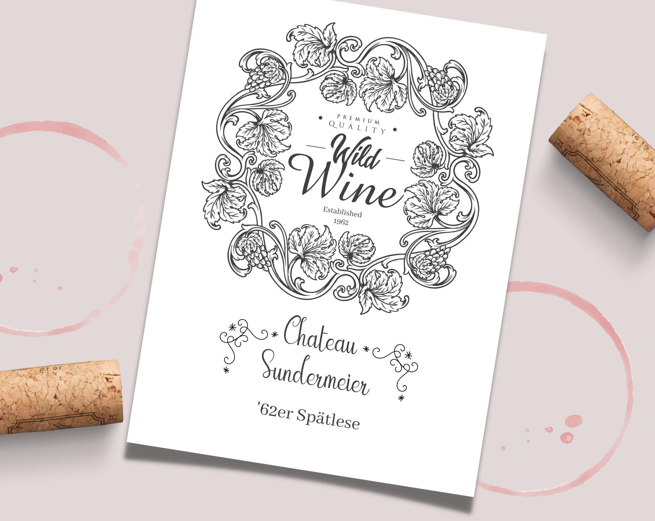 Personalisiertes Weinflaschen Etikett | Geburtstag Mann - Roo's Gift Shop