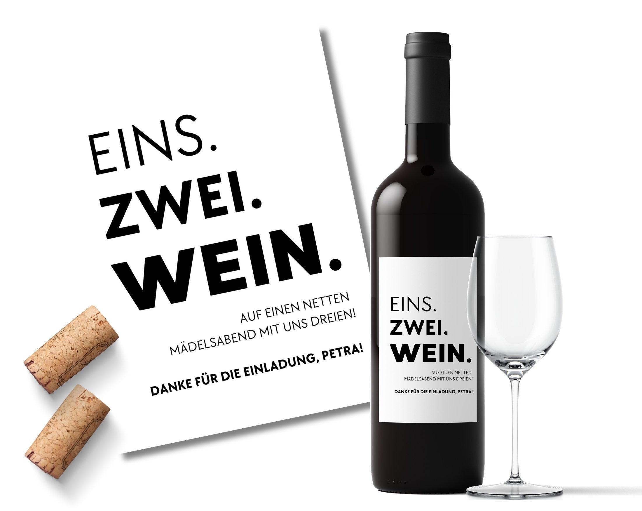 Personalisiertes Weinflaschen Etikett | Mädels Abend | Geschenk Einladung - Roo's Gift Shop