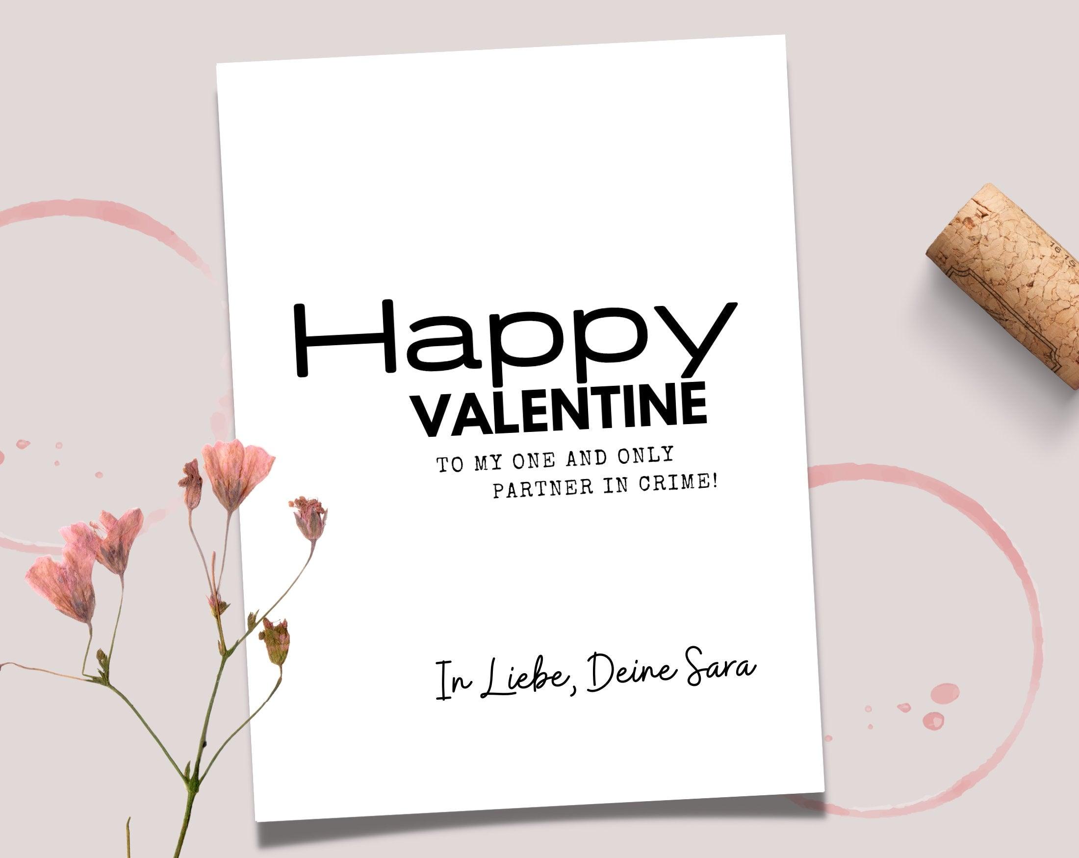 Personalisiertes Weinflaschen Etikett | Valentinstag | Weinflasche Sticker mit Namen - Roo's Gift Shop