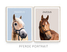 Pferde Portrait | nach Foto mit Namen - Roo's Gift Shop