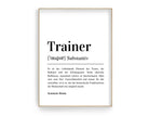 Poster Definition | personalisiert | Geschenk Trainer oder Trainerin | Digitaler Download - Roo's Gift Shop