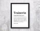 Poster Definition | personalisiert | Geschenk Trainer oder Trainerin | Digitaler Download - Roo's Gift Shop