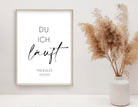 Poster Hochzeit | Personalisierung | Namen & Termin - Roo's Gift Shop