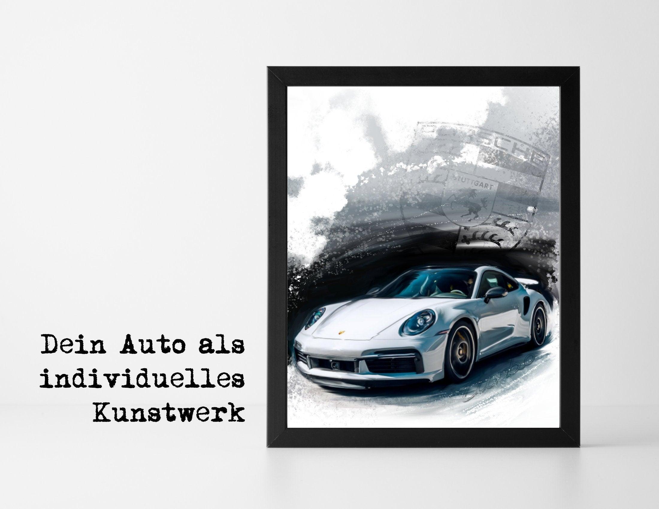Poster | Auto | Dein Auto als Kunstwerk nach Fotovorlage - Roo's Gift Shop