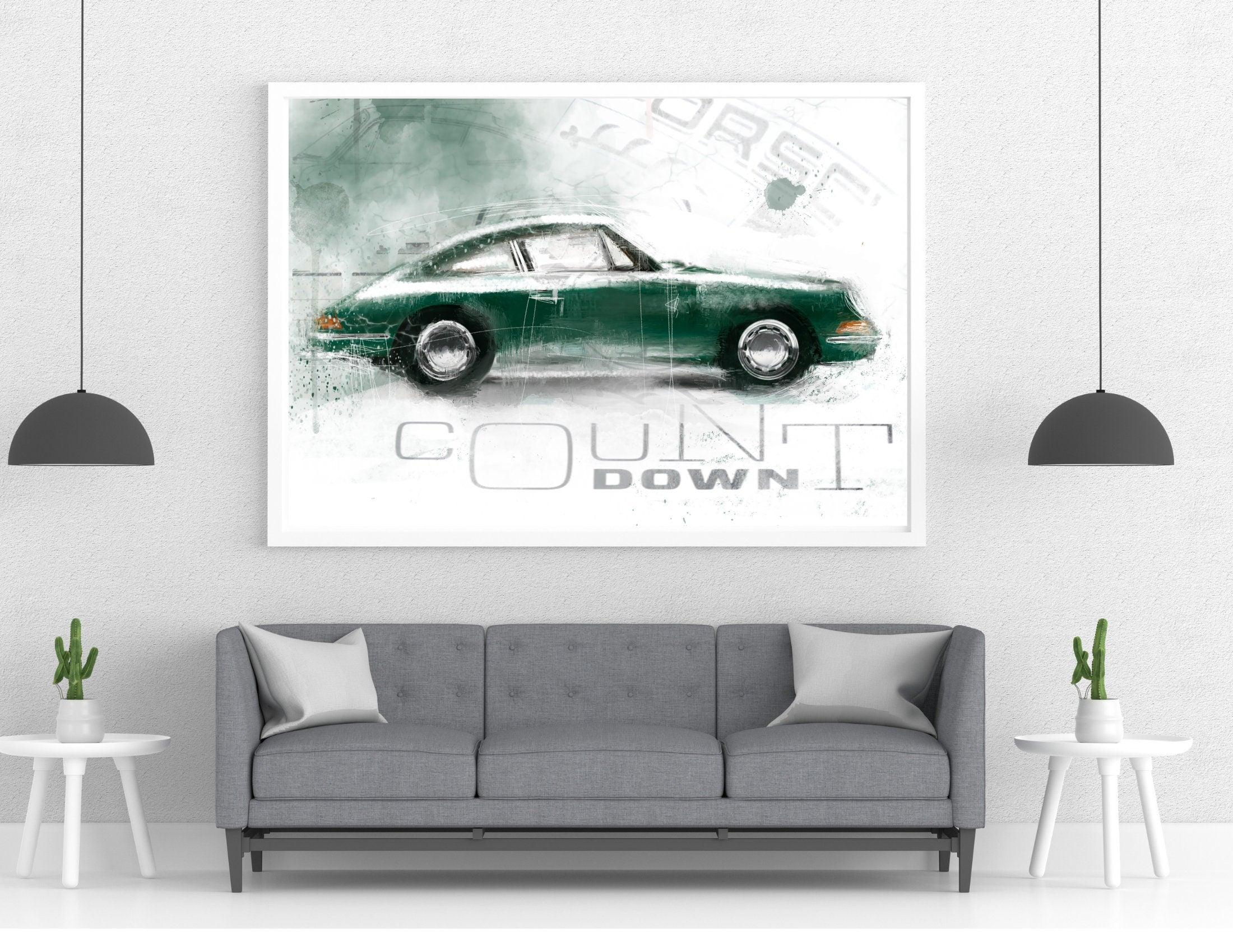 Poster | Auto | Dein Auto als Kunstwerk nach Fotovorlage - Roo's Gift Shop