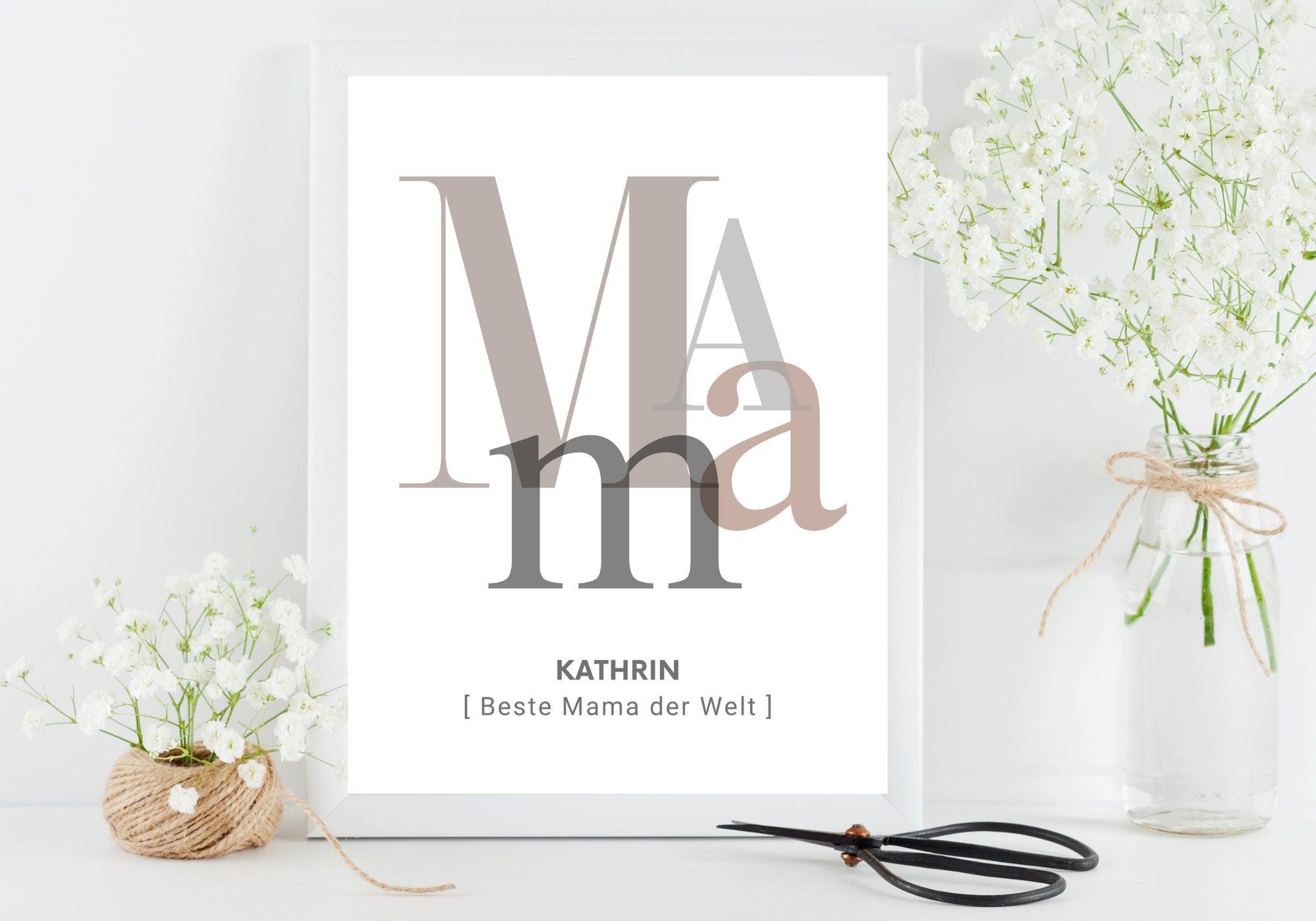 Poster | Mama | personalisiert - Roo's Gift Shop