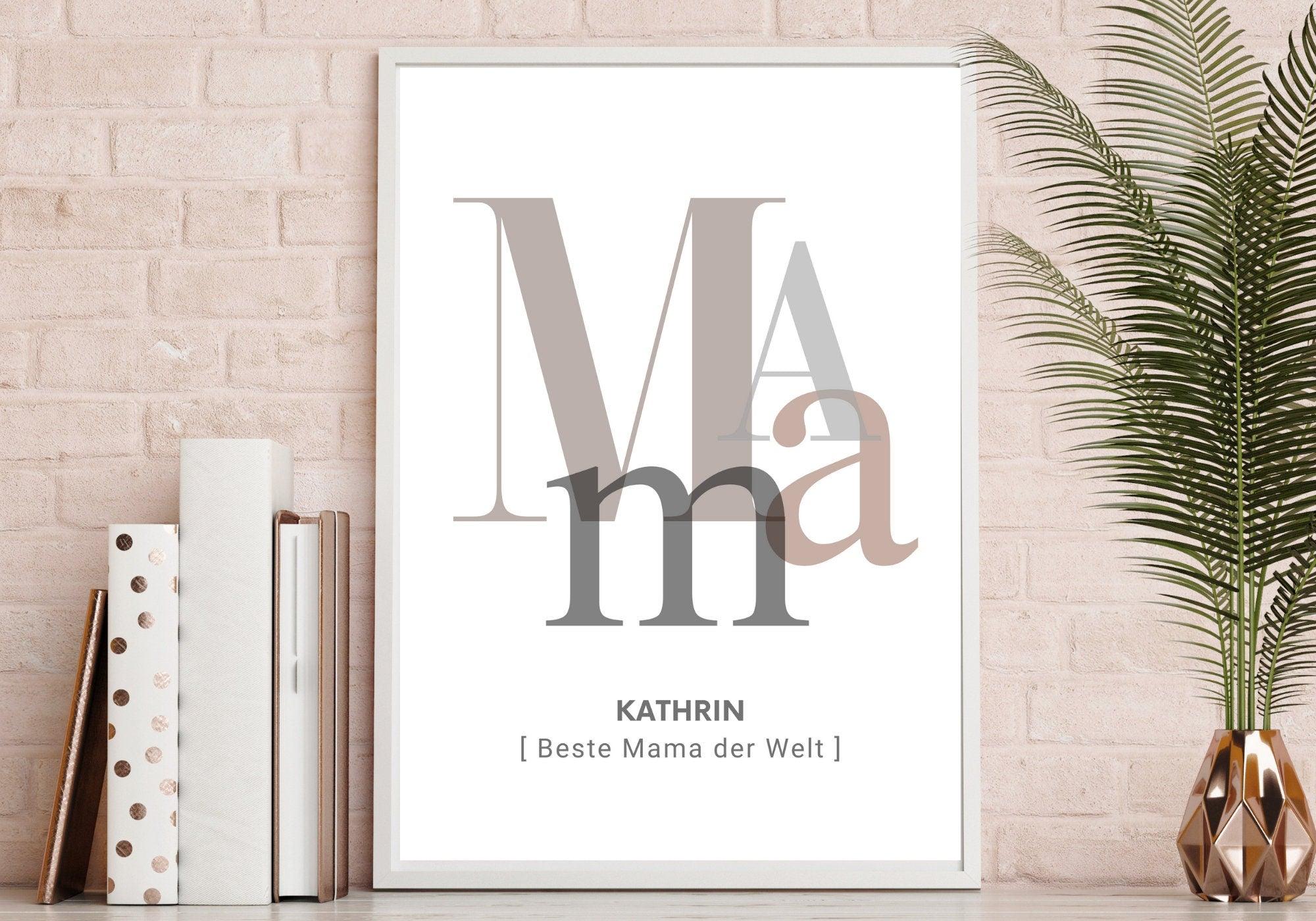 Poster | Mama | personalisiert - Roo's Gift Shop