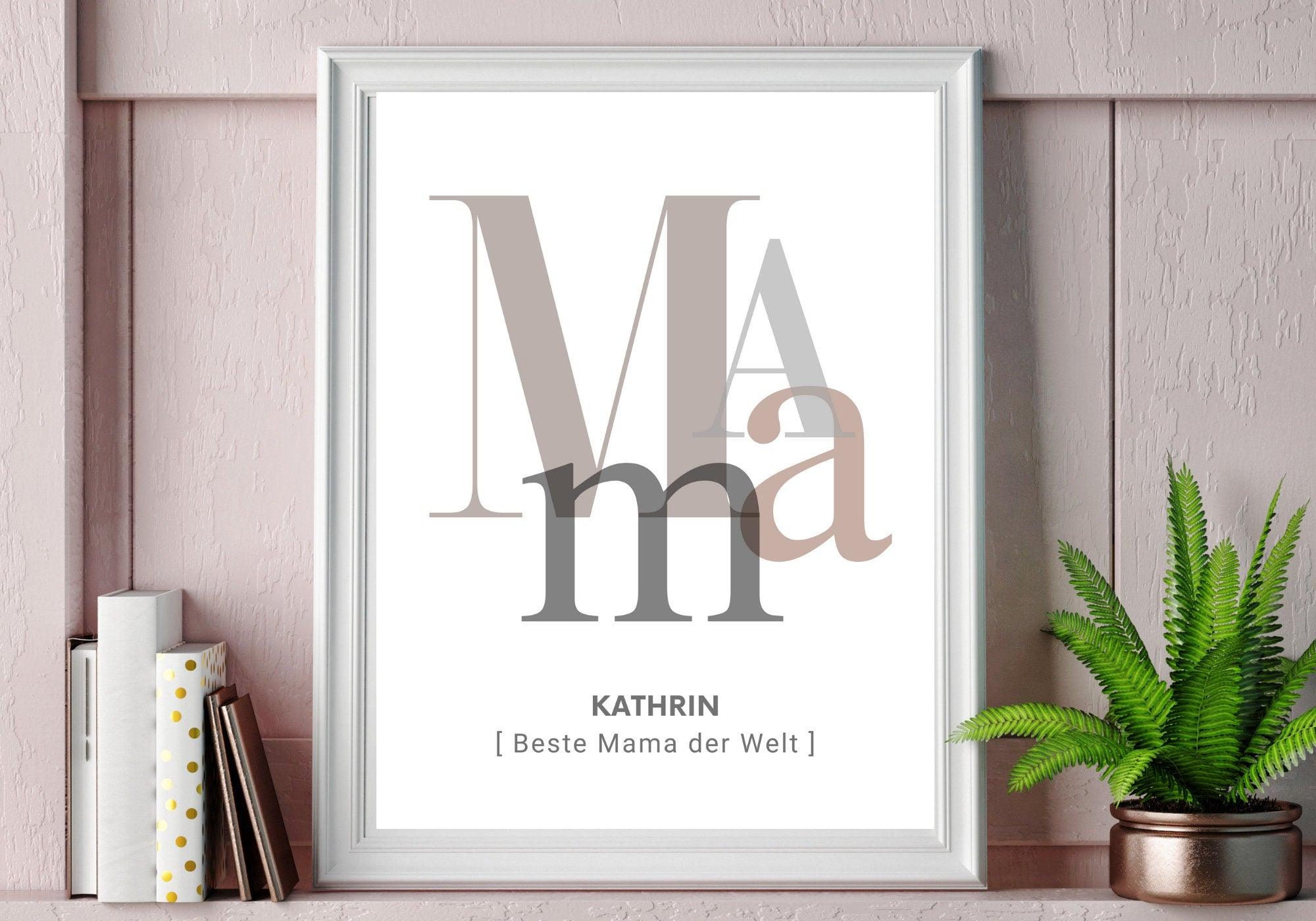 Poster | Mama | personalisiert - Roo's Gift Shop