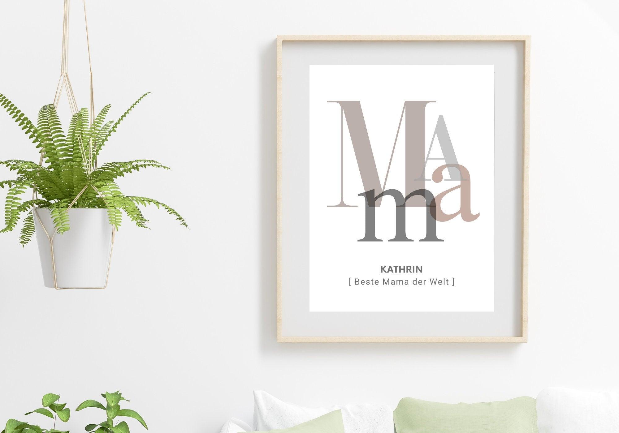 Poster | Mama | personalisiert - Roo's Gift Shop