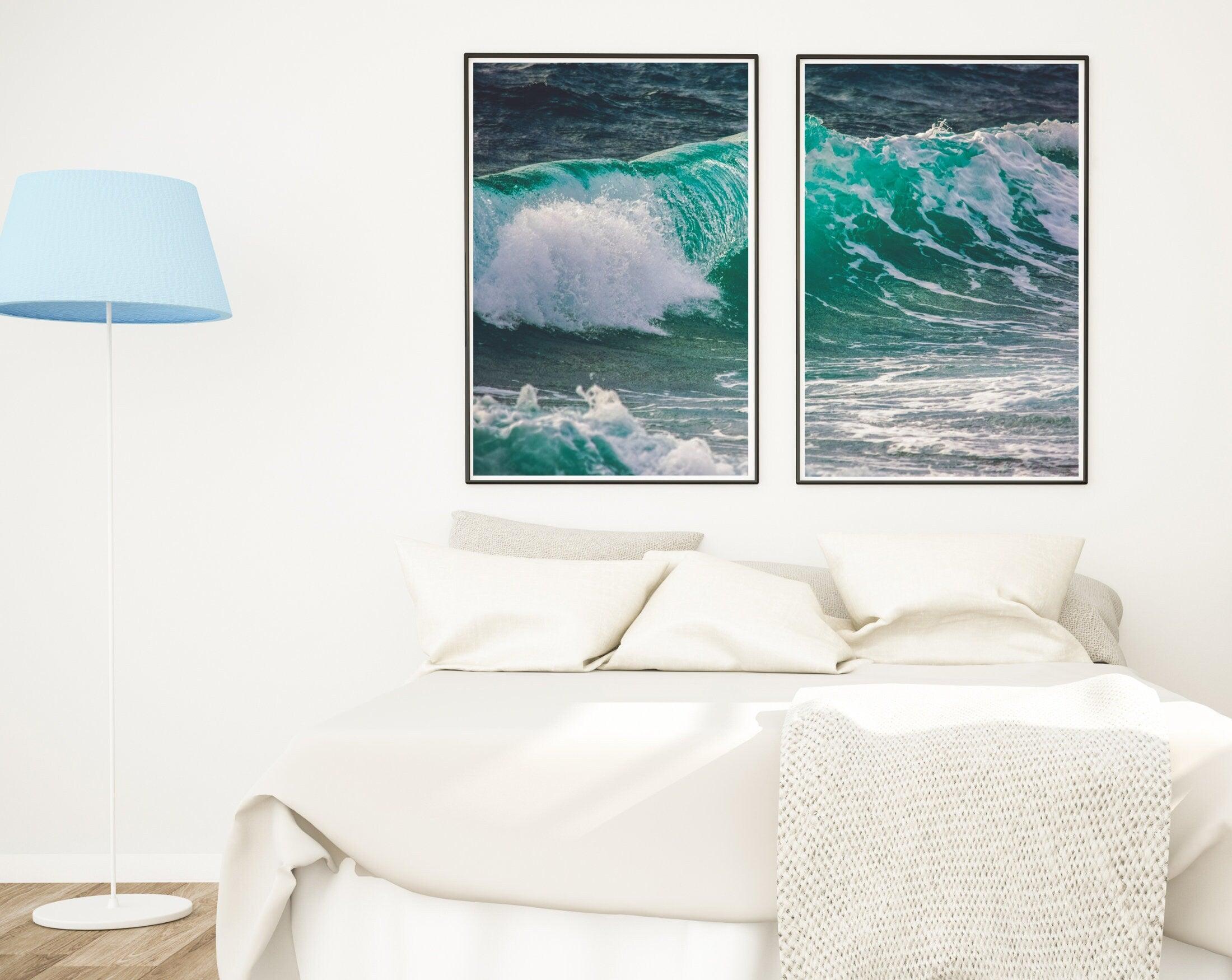 Poster | Meer | Ozean | Welle Brandung | 2er Set - Roo's Gift Shop